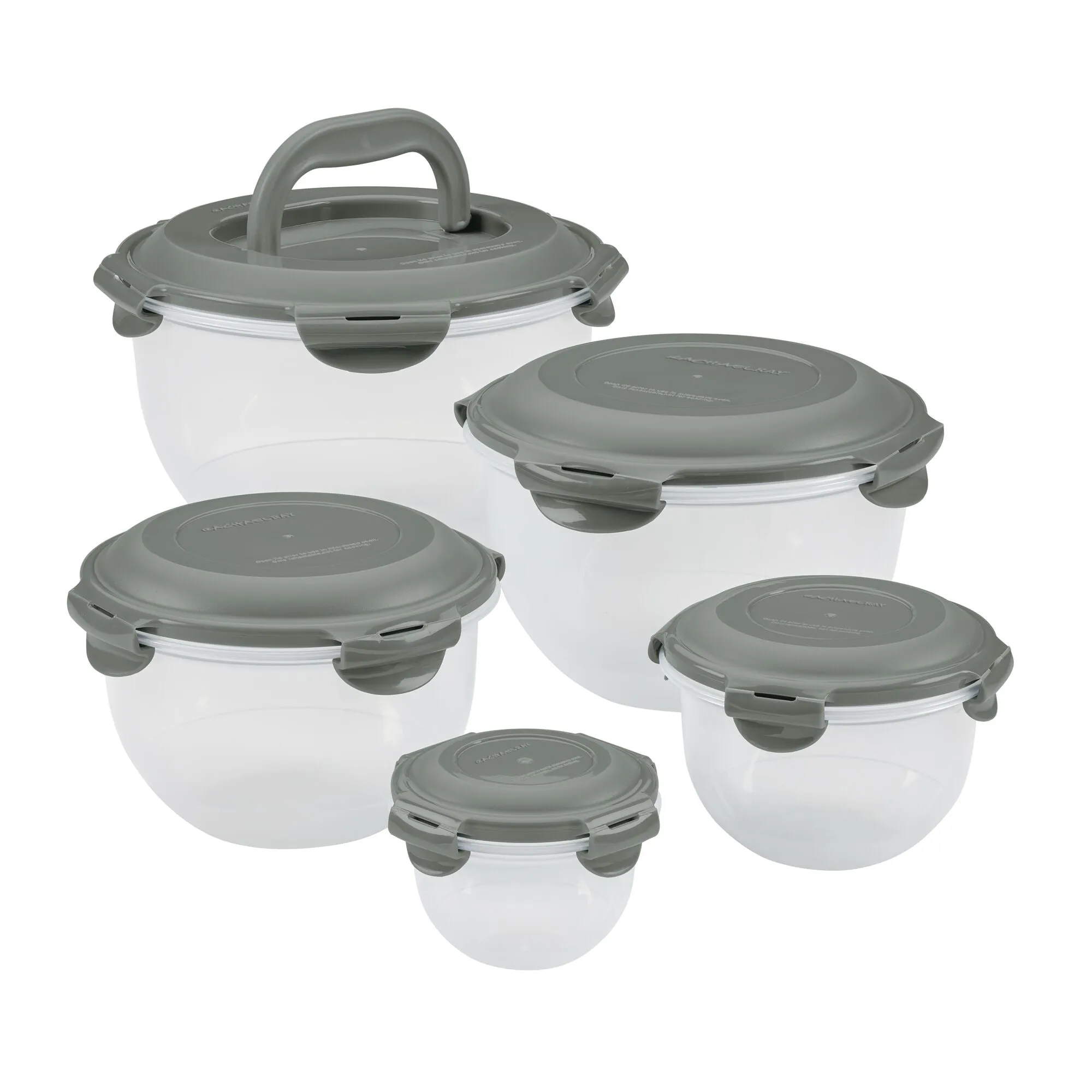 10-Piece Nestable Round Storage Containers