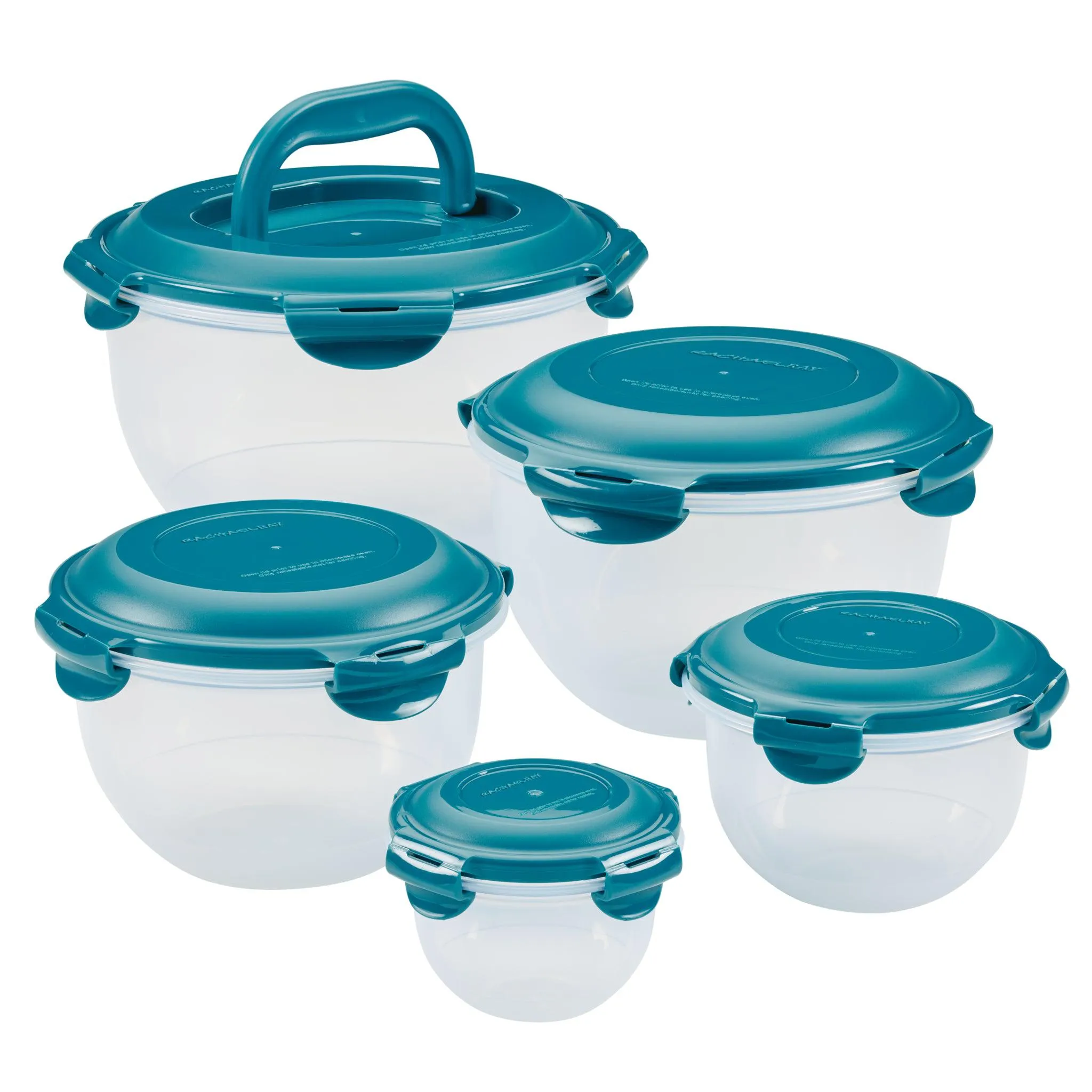 10-Piece Nestable Round Storage Containers