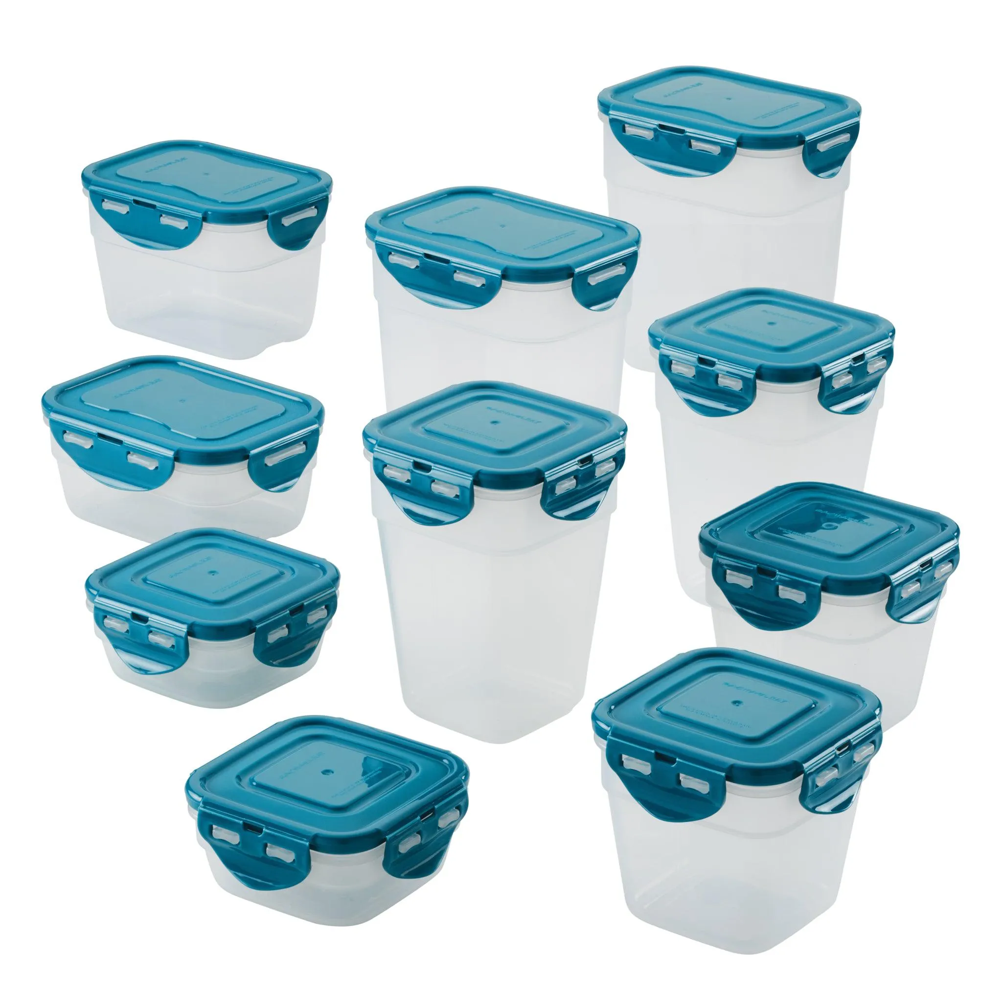 20-Piece Nestable Storage Containers