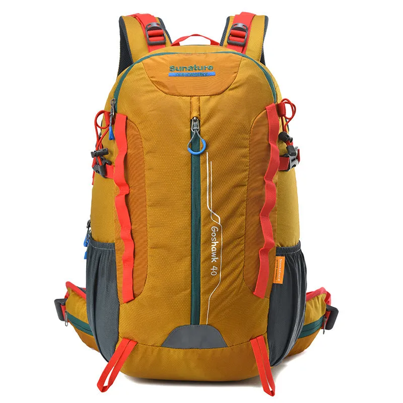 50Liters Unisex Nylon Hiking Backpack with Integrated Rain Cover