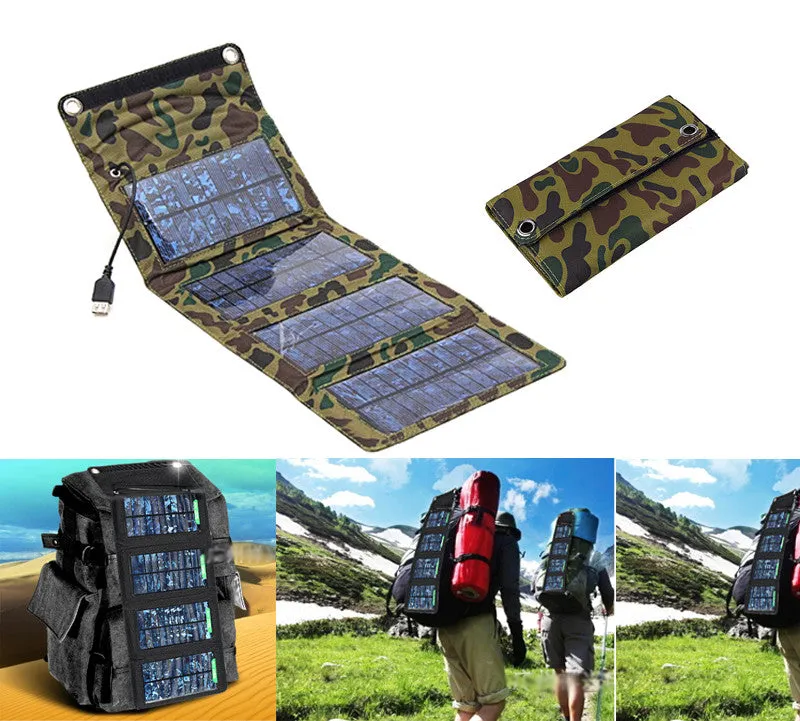 5V 7W Portable Folding Solar Panel