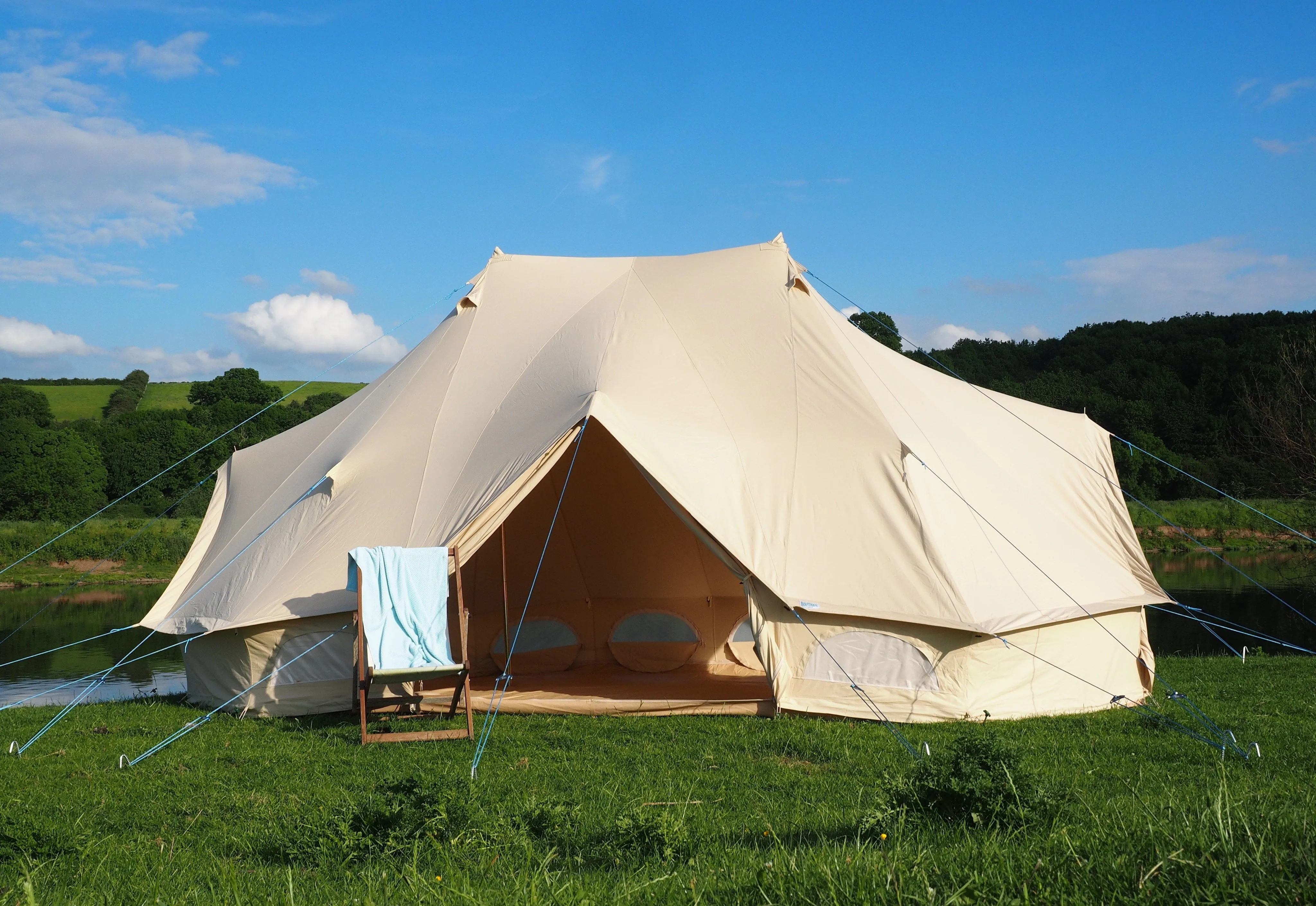 6m x 4m Emperor Tent 285gsm 100% Natural Canvas