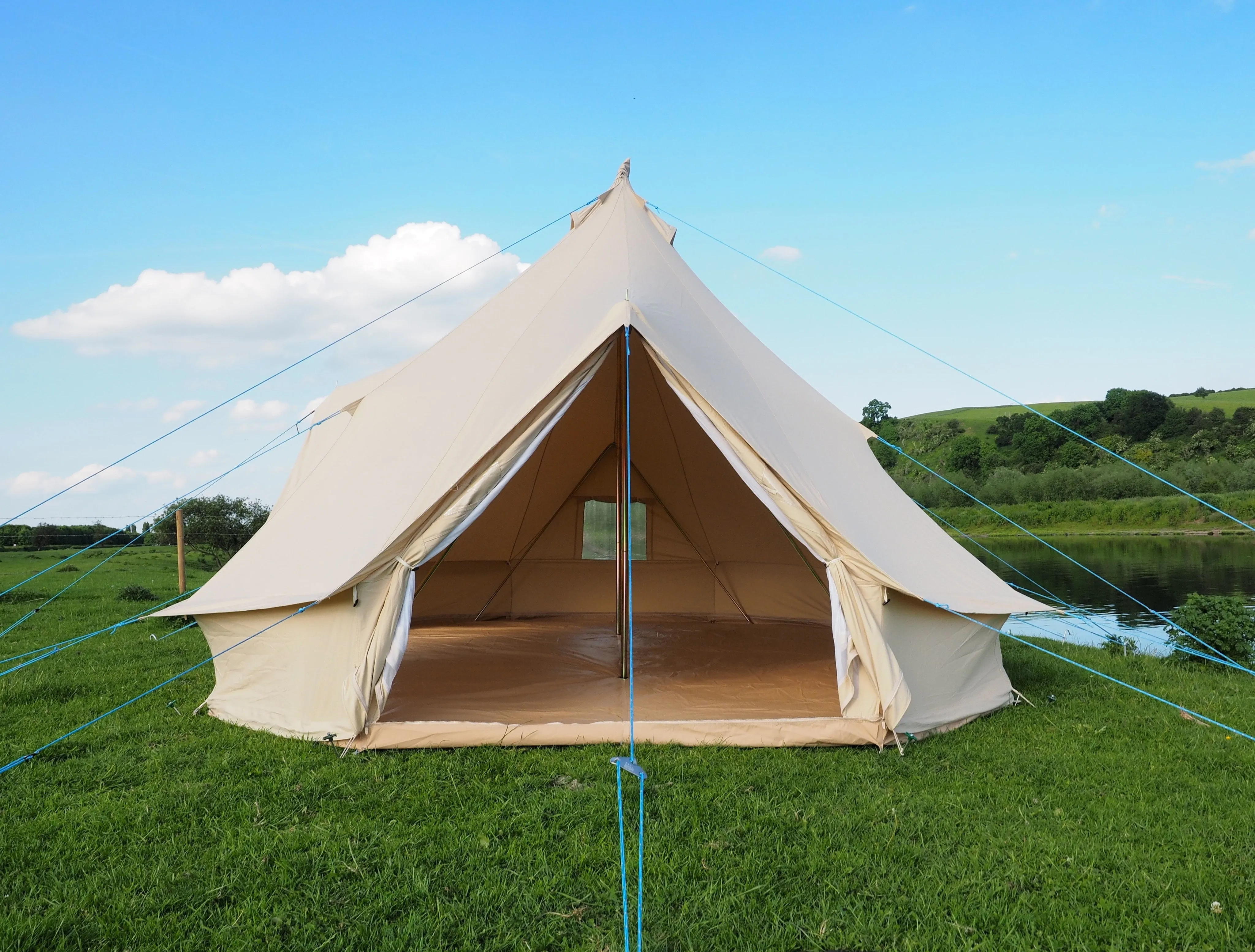 6m x 4m Emperor Tent 285gsm 100% Natural Canvas