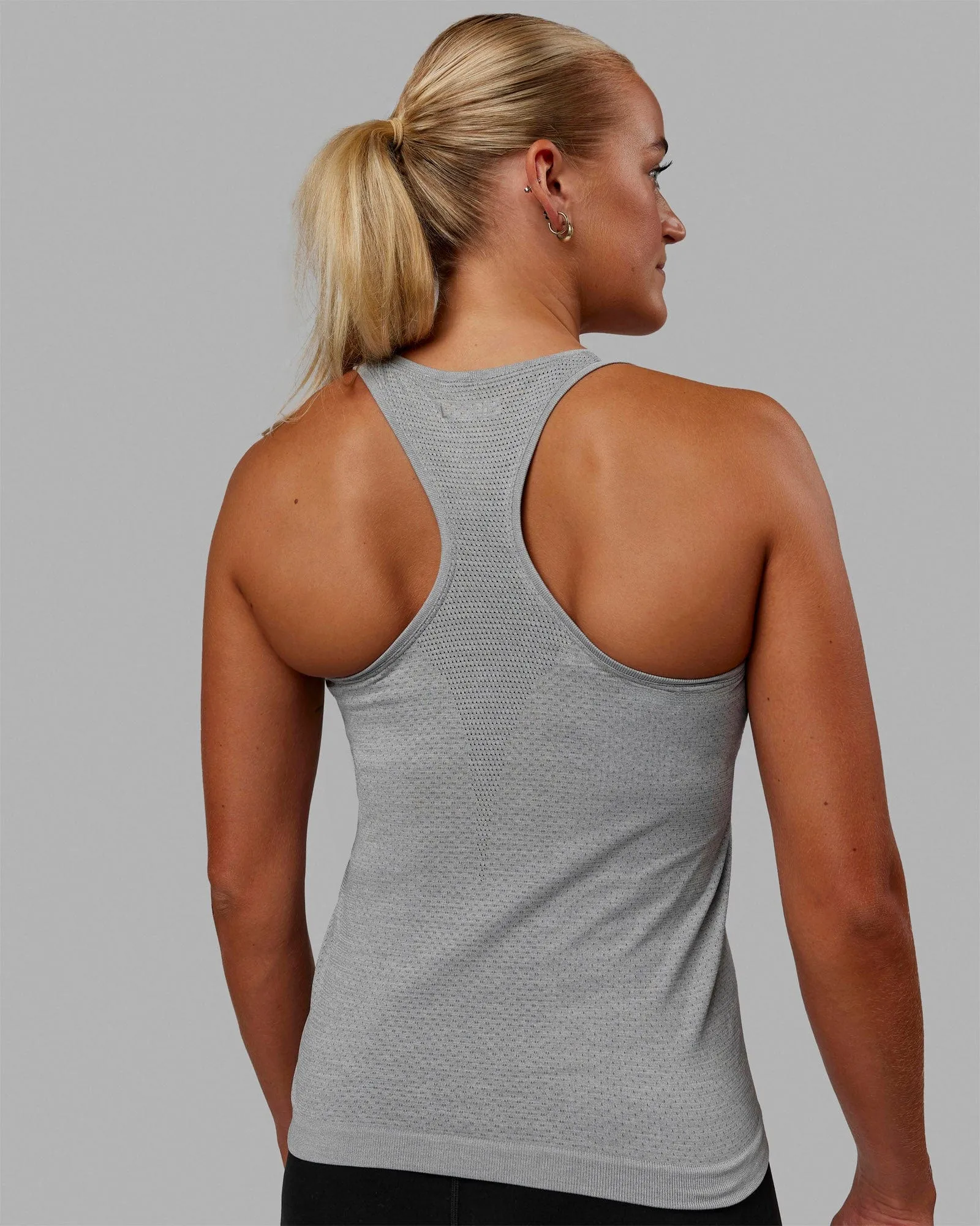 AeroFLX  Seamless Tank - Light Grey Marl