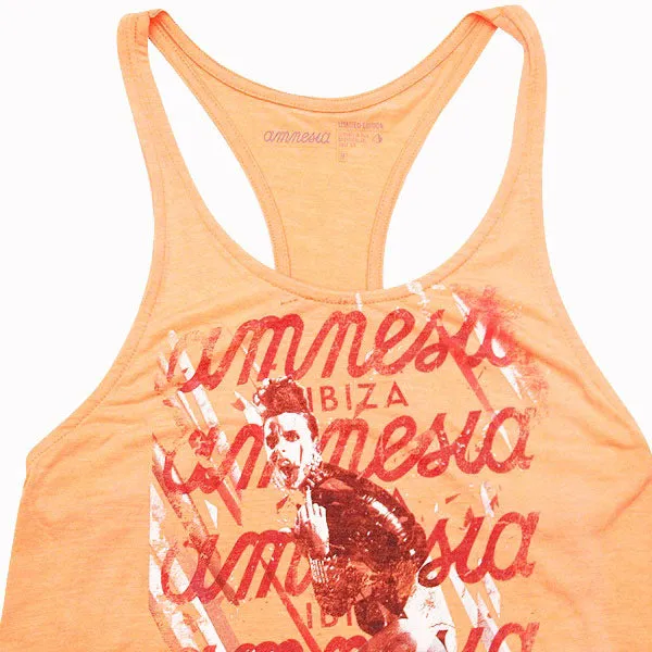 Amnesia Ibiza Cyber Women's Orange Vest