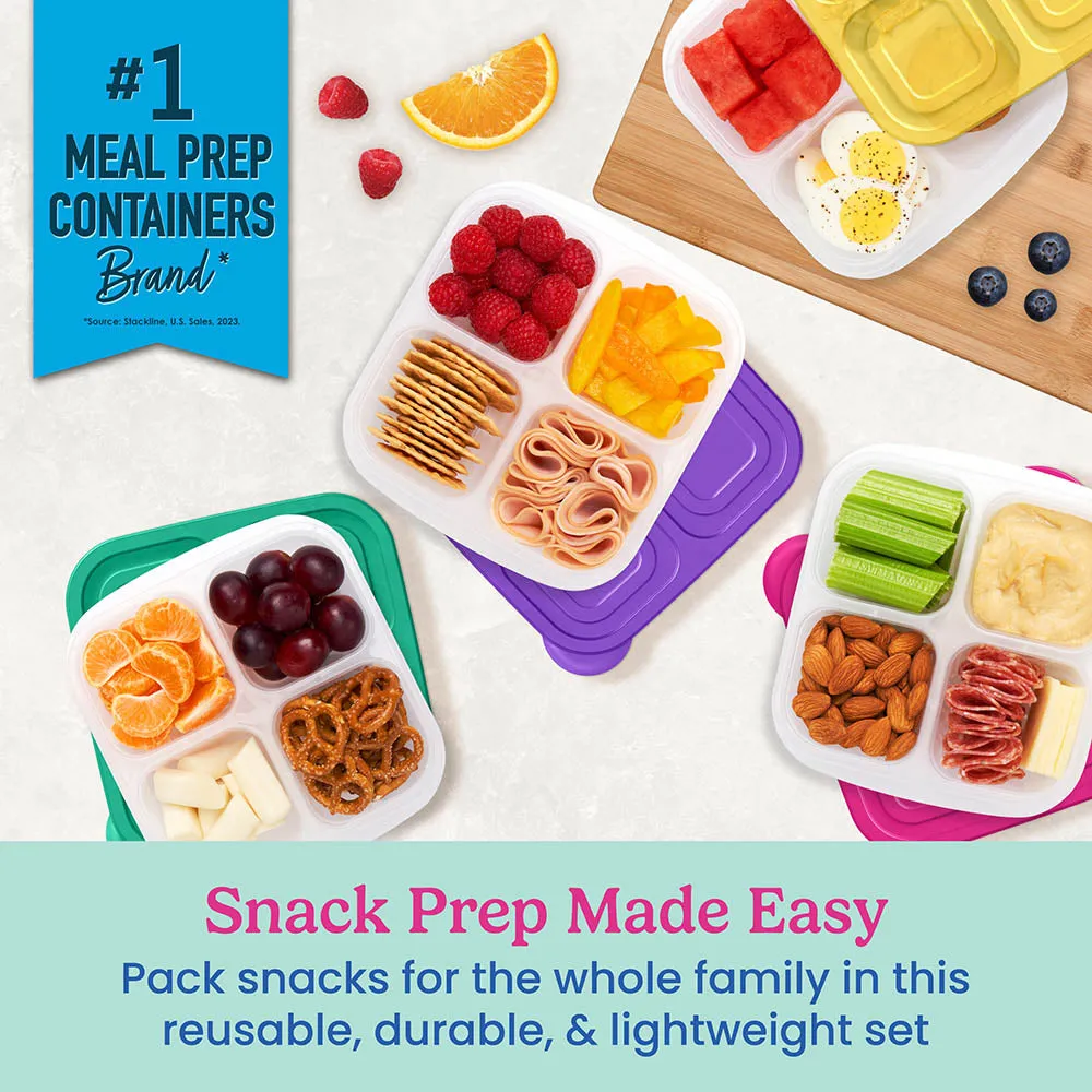 Bentgo Easyboxes 4-Compartment Snack Containers 8-Piece Set