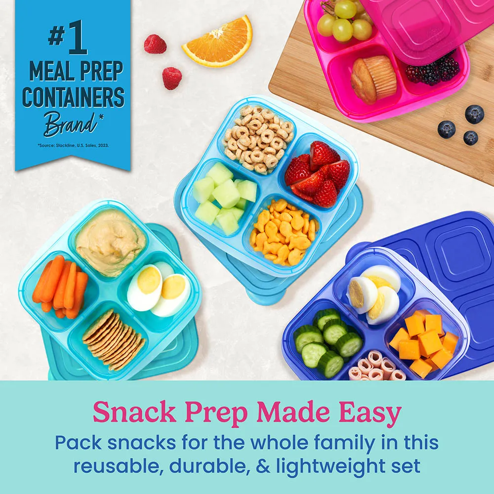 Bentgo Easyboxes 4-Compartment Snack Containers 8-Piece Set