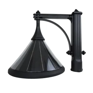 Commercial Grade Solar Pedestrian LED Post Light, 6000K, with Morph Technology, Single Lamp Head