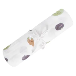 Cotton muslin swaddle - Veggies