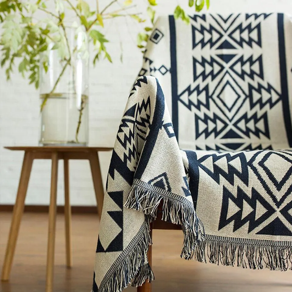 Cotton Sofa Throw Blanket Chair