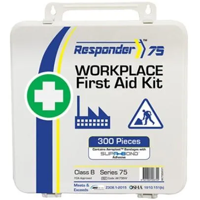 First Aid Kit for Wounds, Burns, and CPR (PK 4 Kits) - 75 People, Class B, 274 PCS, Various Cases