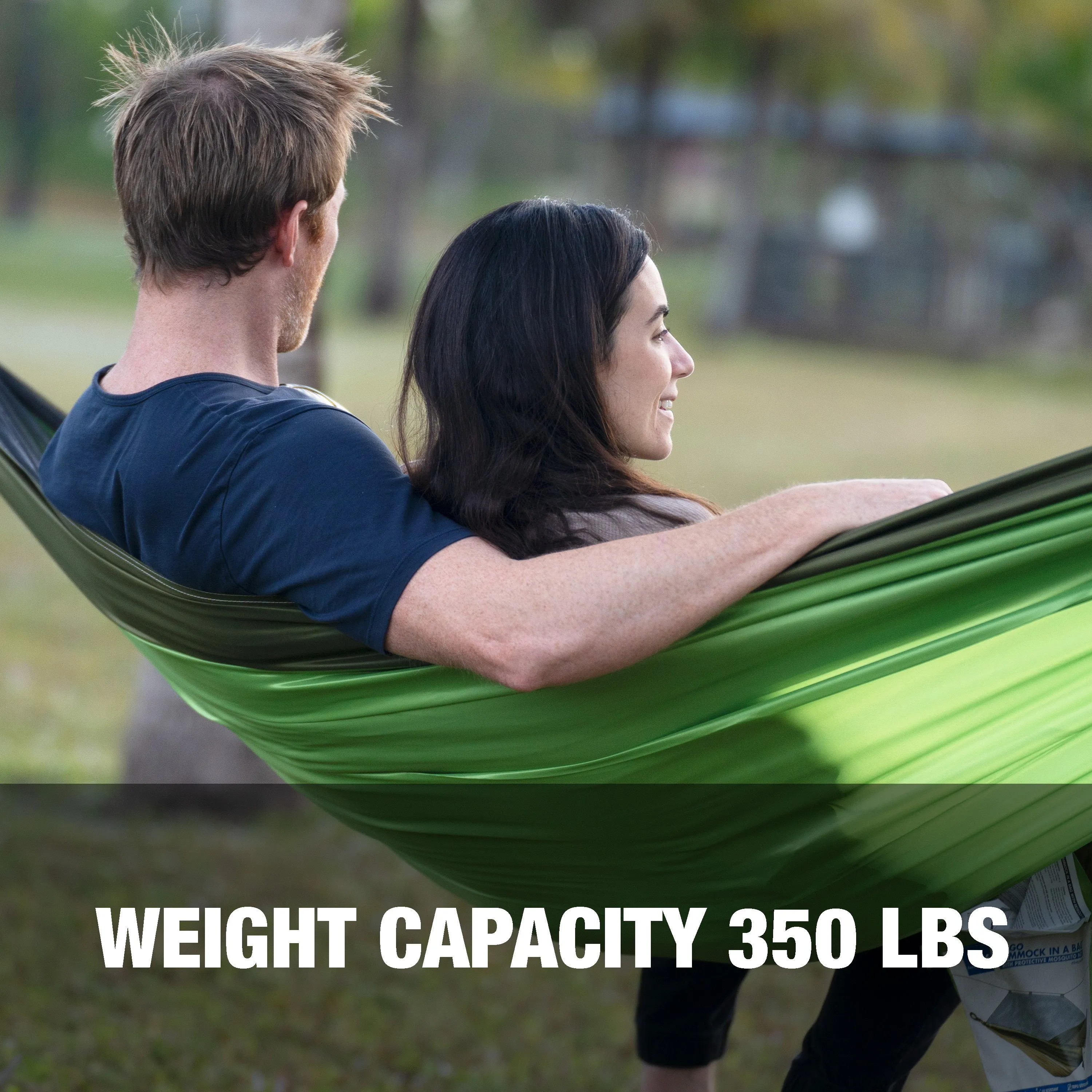 Hammock in a Bag w/ Mosquito Net & Adjustable Tree Straps | 54-in. Wide | Weather & UV Resistant | 350 Lb. Capacity