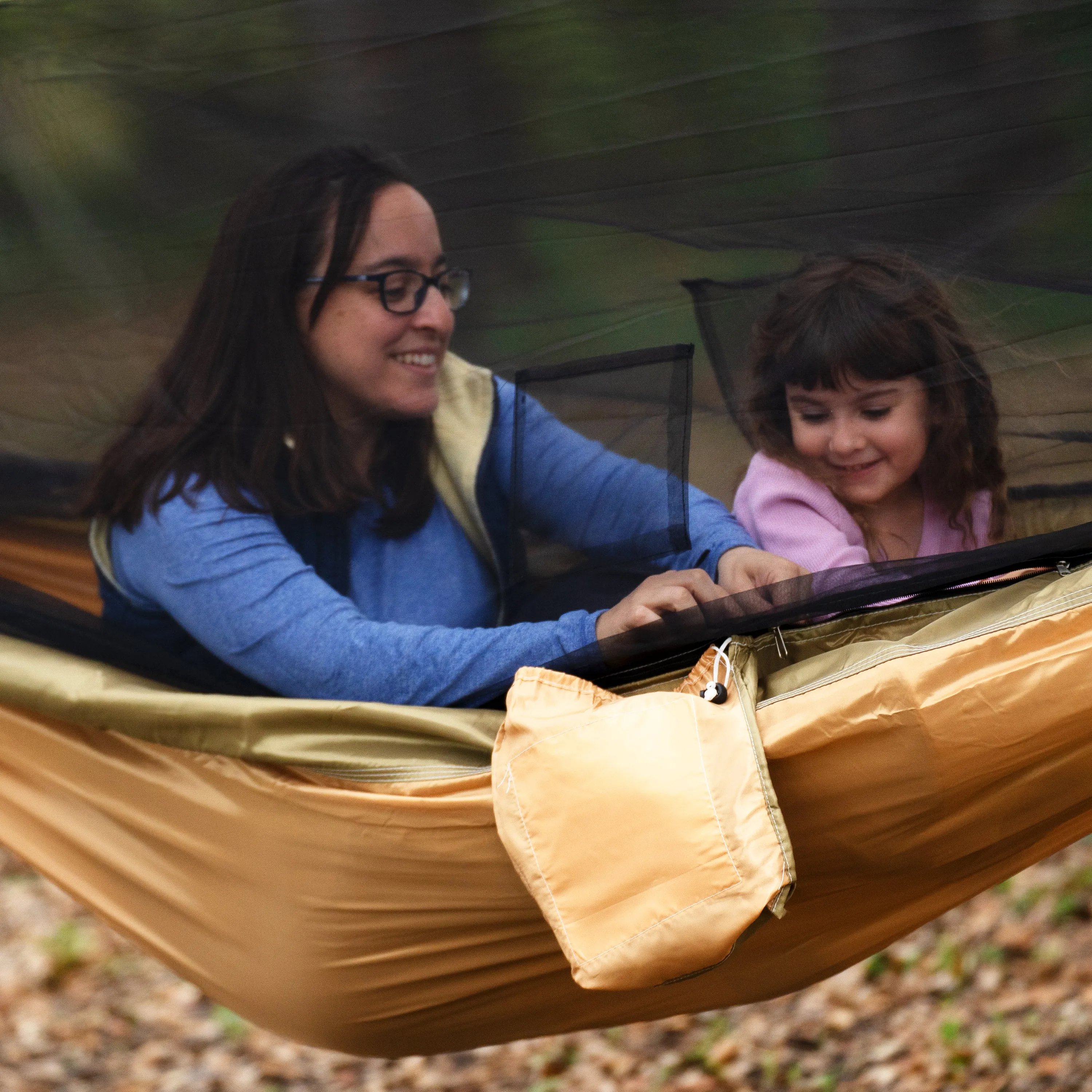 Hammock in a Bag w/ Mosquito Net & Adjustable Tree Straps | 54-in. Wide | Weather & UV Resistant | 350 Lb. Capacity