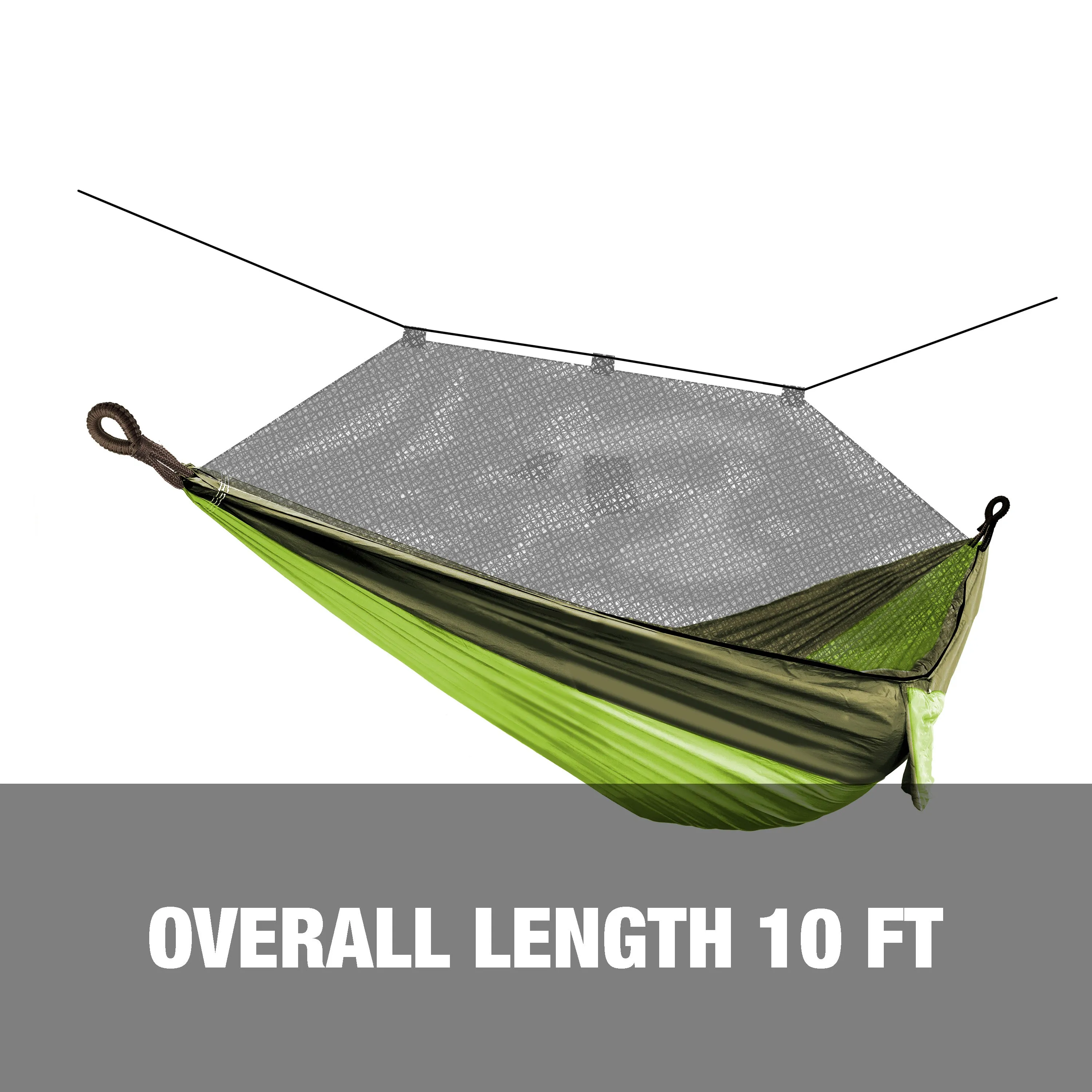 Hammock in a Bag w/ Mosquito Net & Adjustable Tree Straps | 54-in. Wide | Weather & UV Resistant | 350 Lb. Capacity