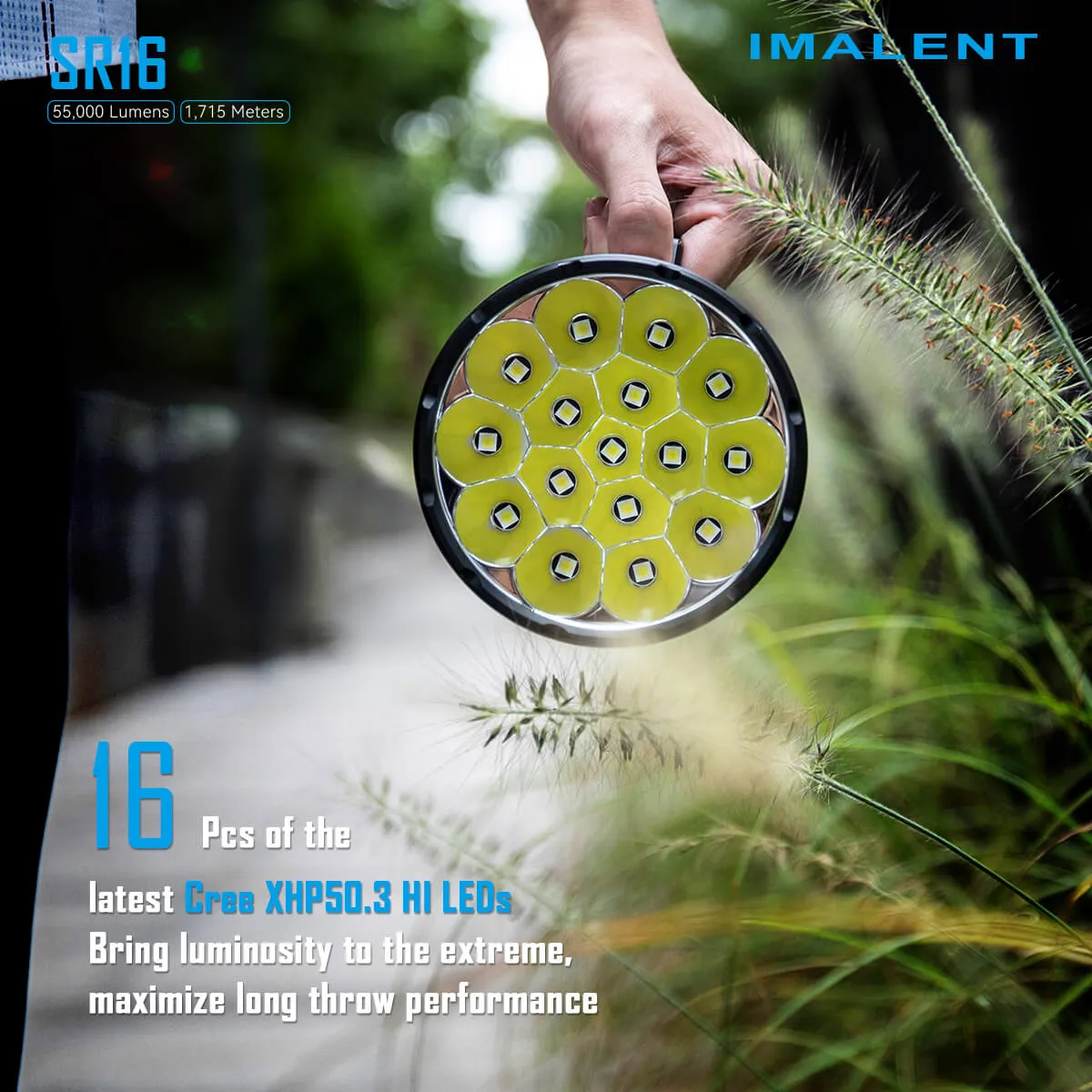 IMALENT SR16 55000 lumen flashlight