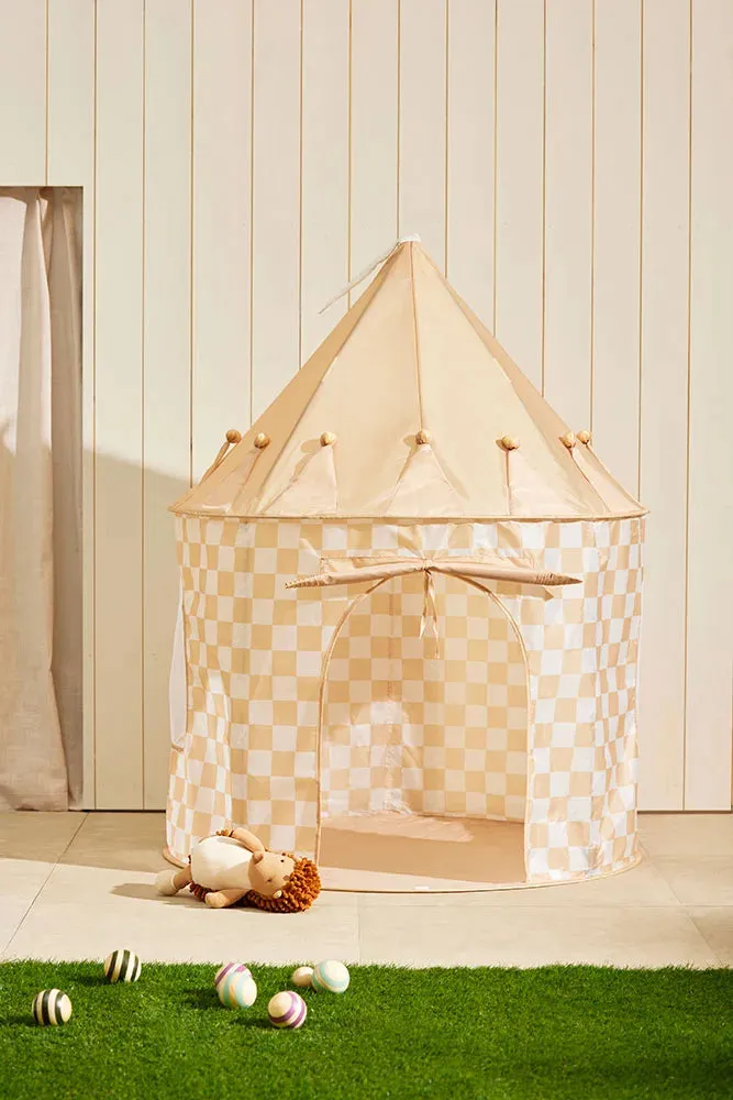 Kids Concept, Yellow Check Tent