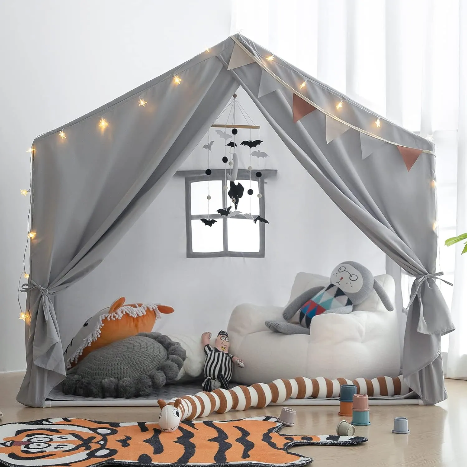 Kids Play Tent - Large Indoor Castle Playhouse for Girls and Boys