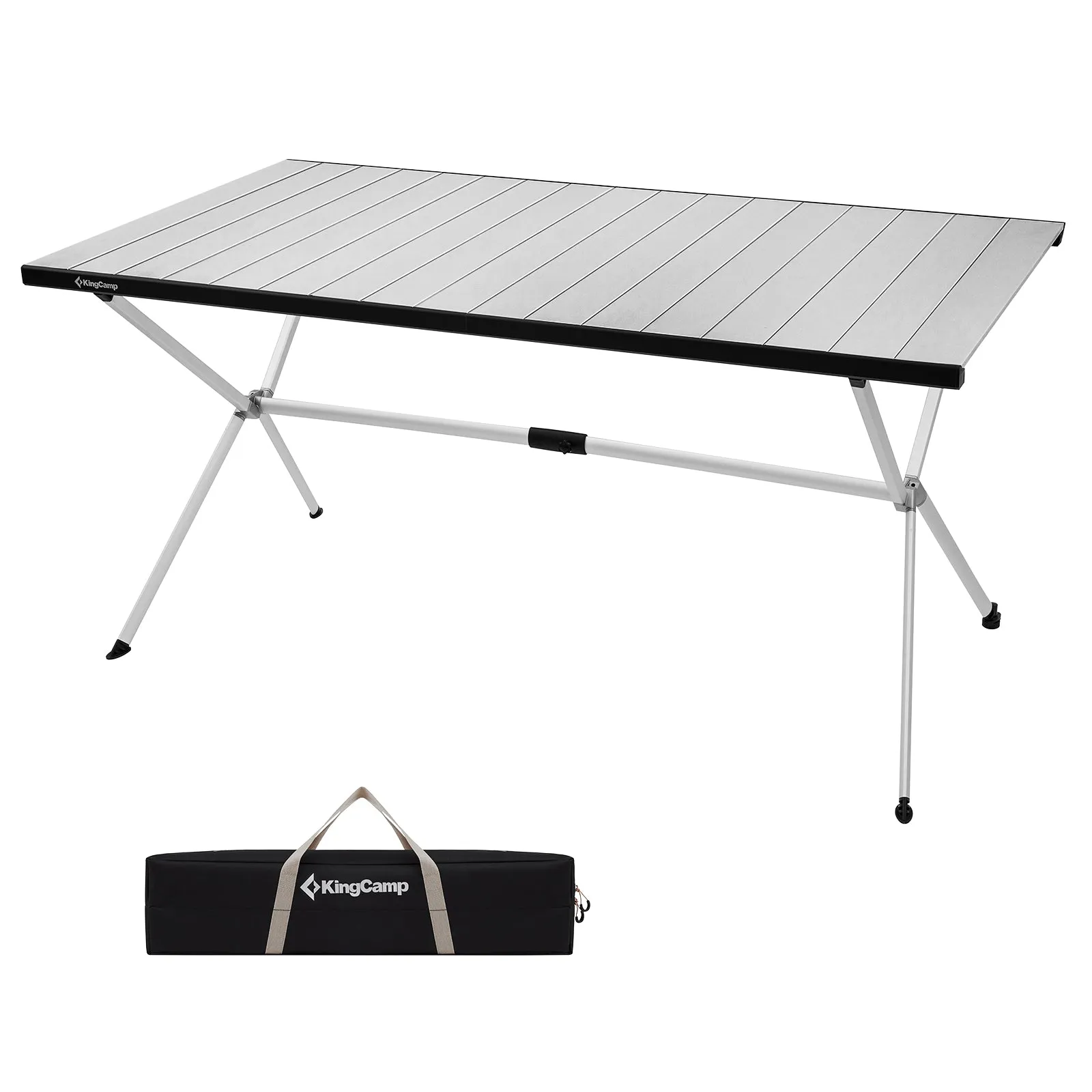 KingCamp Large Roll up Aluminum Folding Camping Table