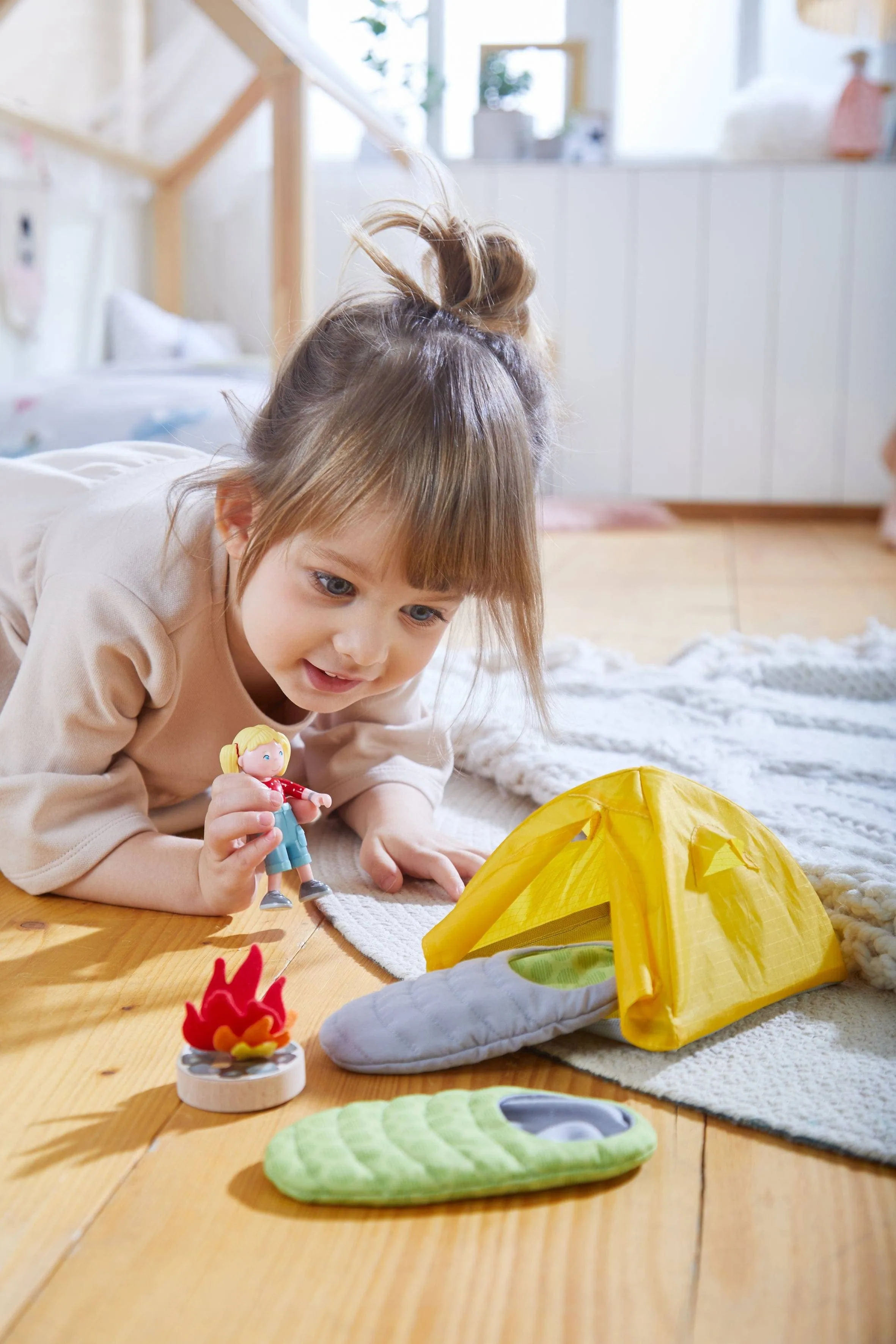 Little Friends Camping Trip Play Set with Sleeping Bags