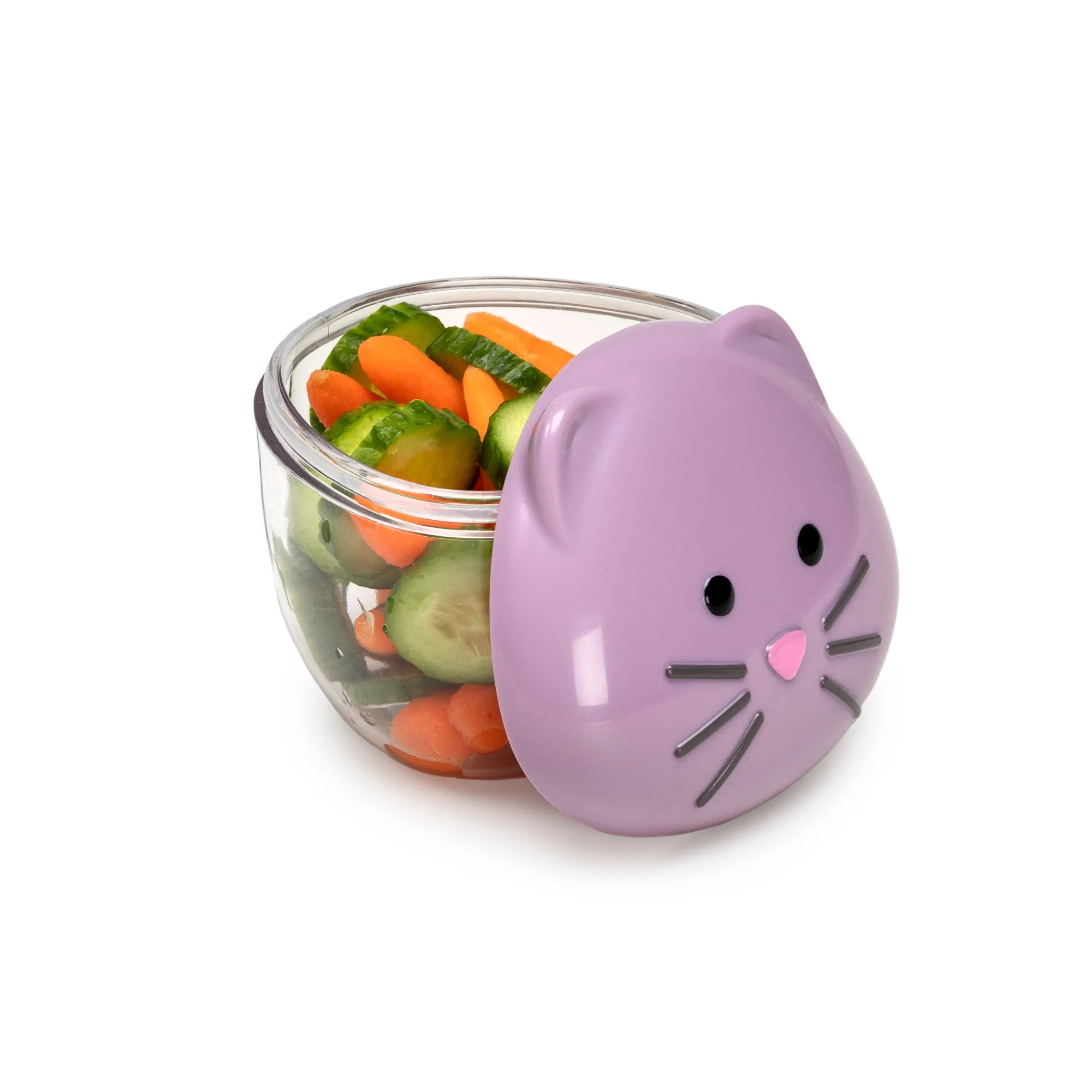 Melii Cat Snack Containers - Adorable, Airtight, and Leakproof Designs for Kids - BPA Free, Easy Clean, Perfect for On the Go Snacking and Lunch Boxes