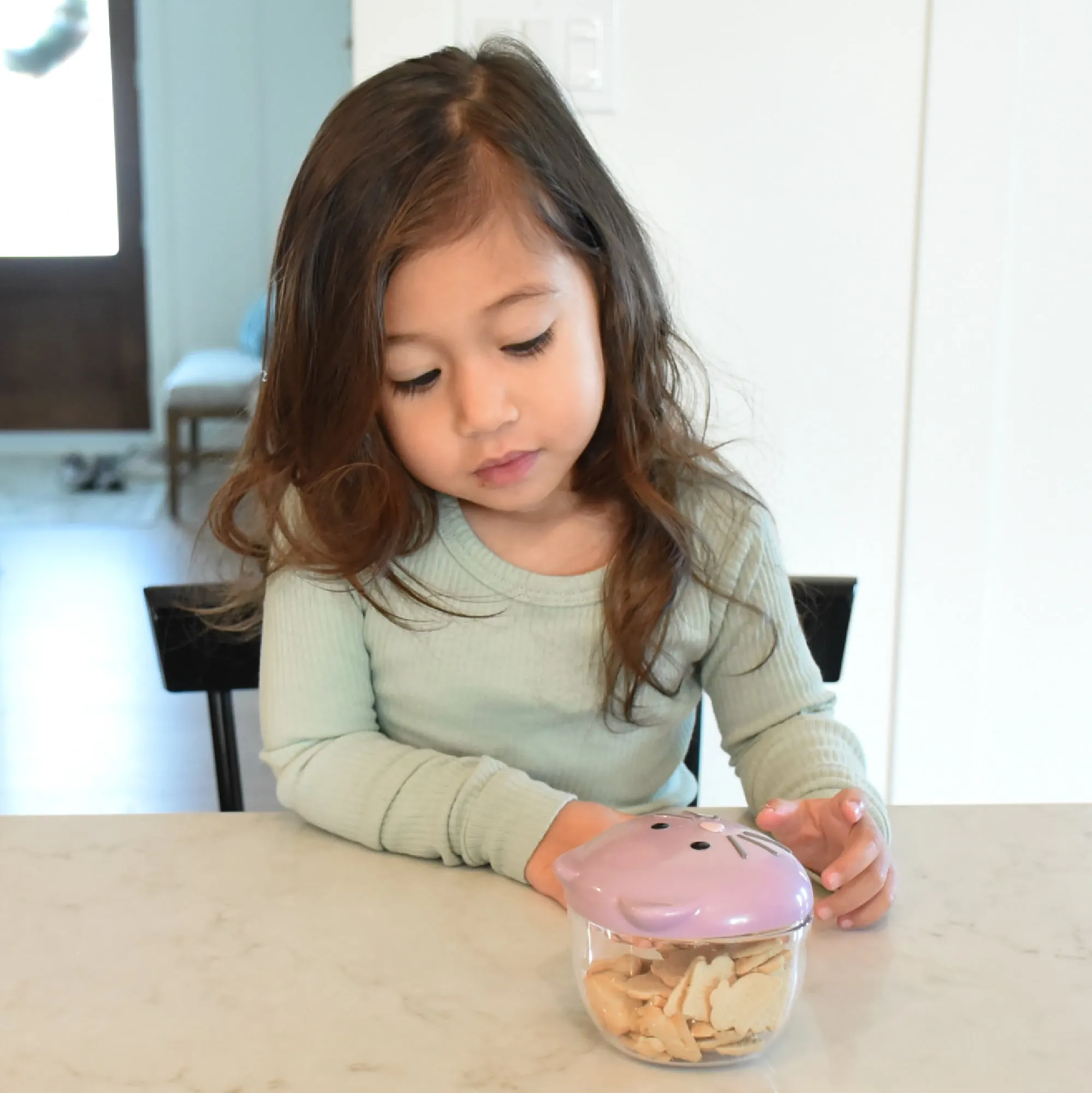 Melii Cat Snack Containers - Adorable, Airtight, and Leakproof Designs for Kids - BPA Free, Easy Clean, Perfect for On the Go Snacking and Lunch Boxes