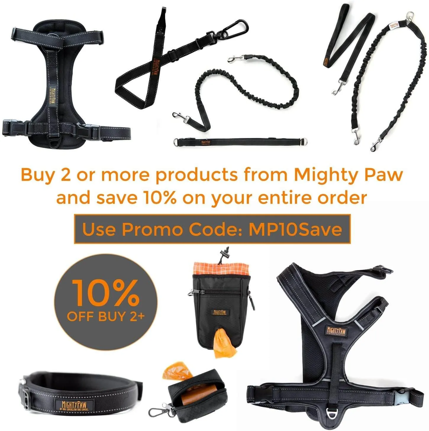 Mighty Paw Weatherproof Poop Bag Holder with Zippered Pouch