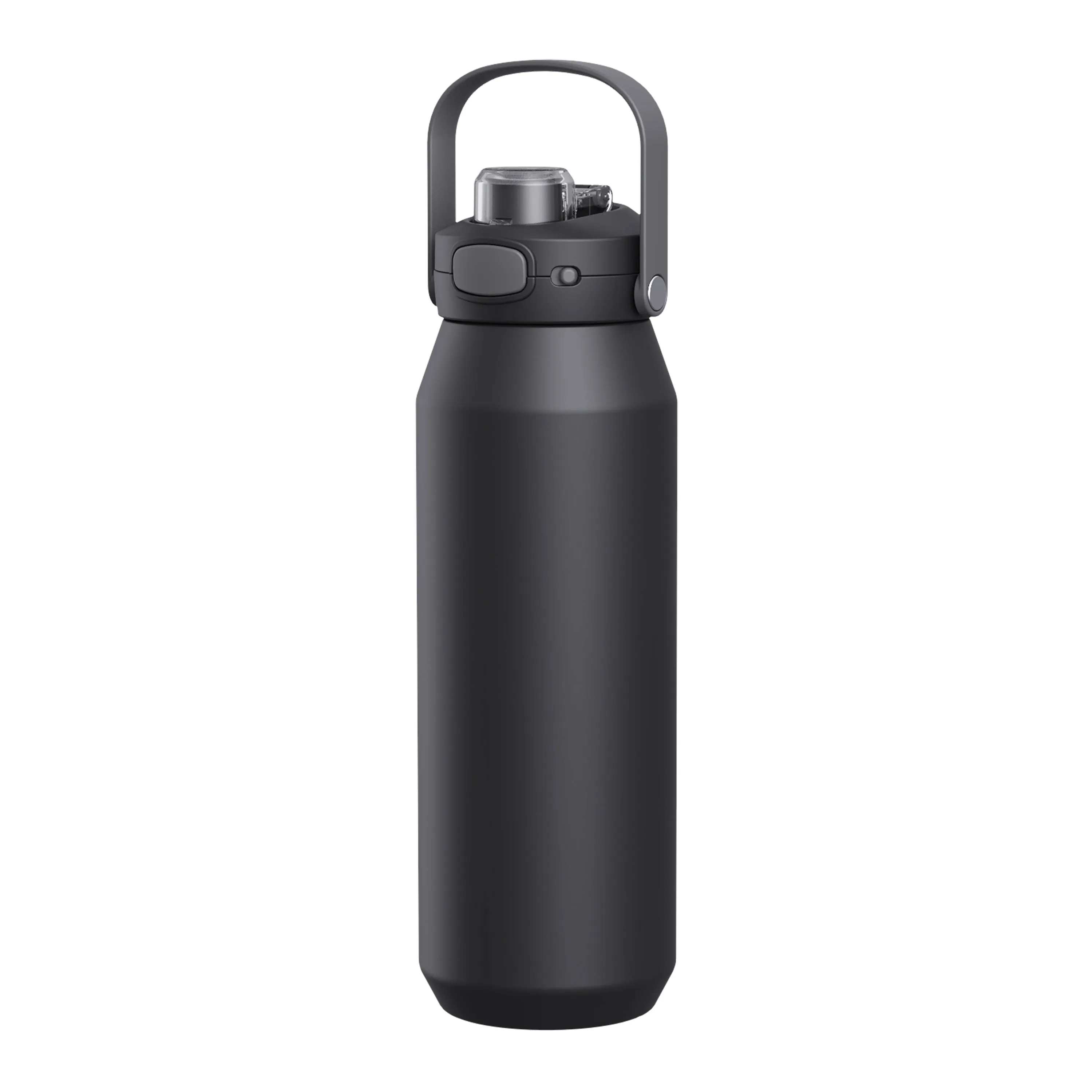 Premium Oasis Capri 1 Litre Insulated Black Drink Bottle - Keep Your Beverages Hot or Cold!