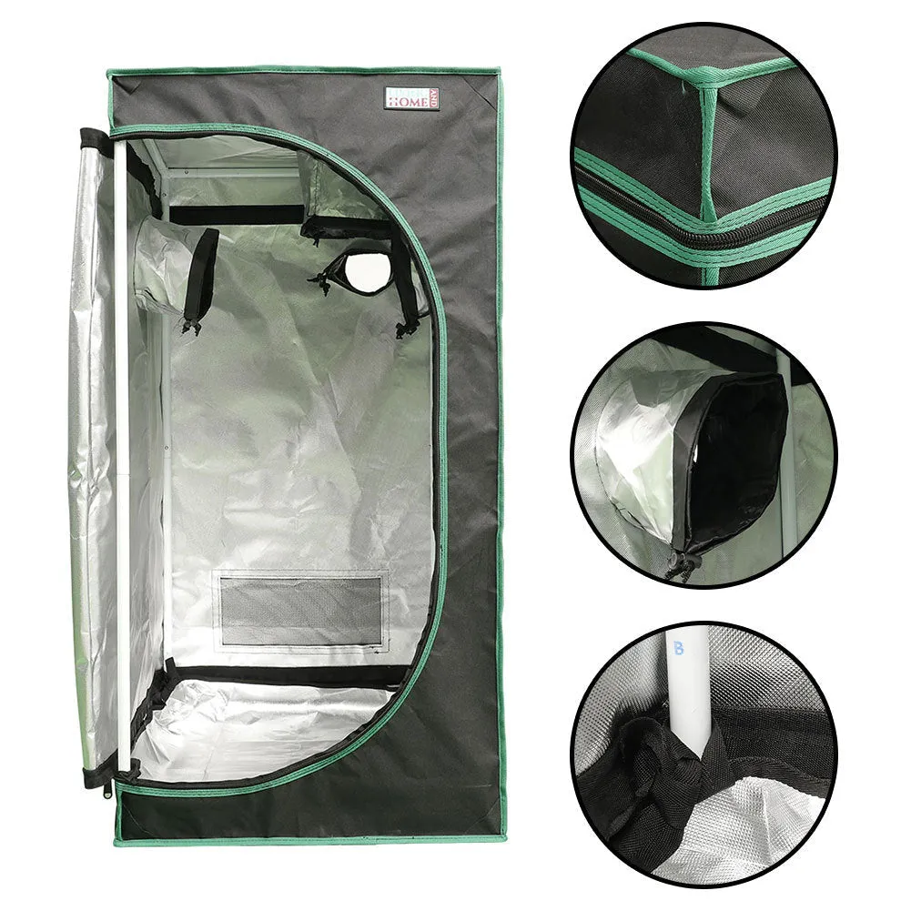 Reflective Mylar Hydroponic Grow Tent with Observation Window Indoor Plant Growing