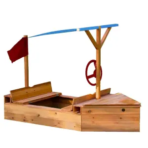 Sand Sailer - Boat Sandpit - Weatherproof & with Shade