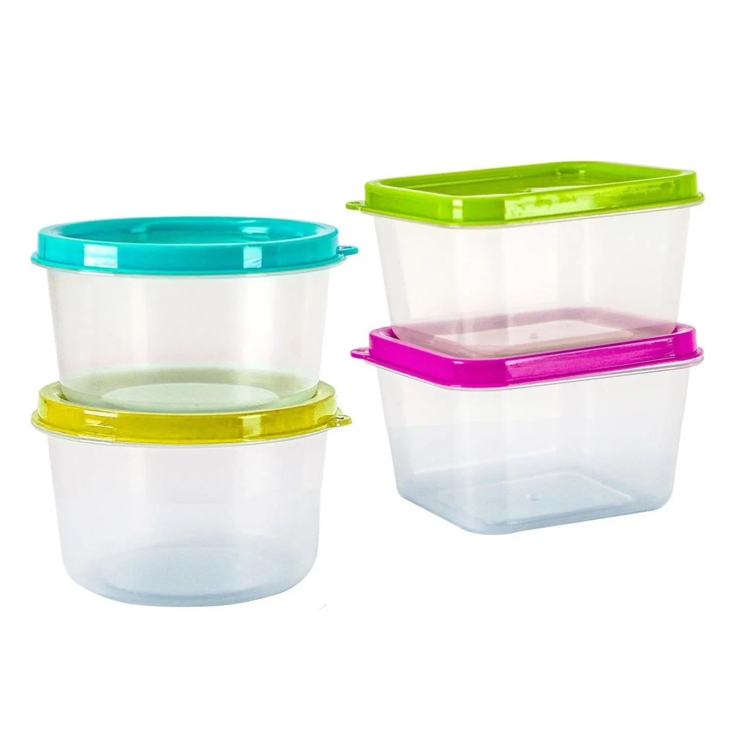 Set of 4 Mini Food Storage Containers with Lids