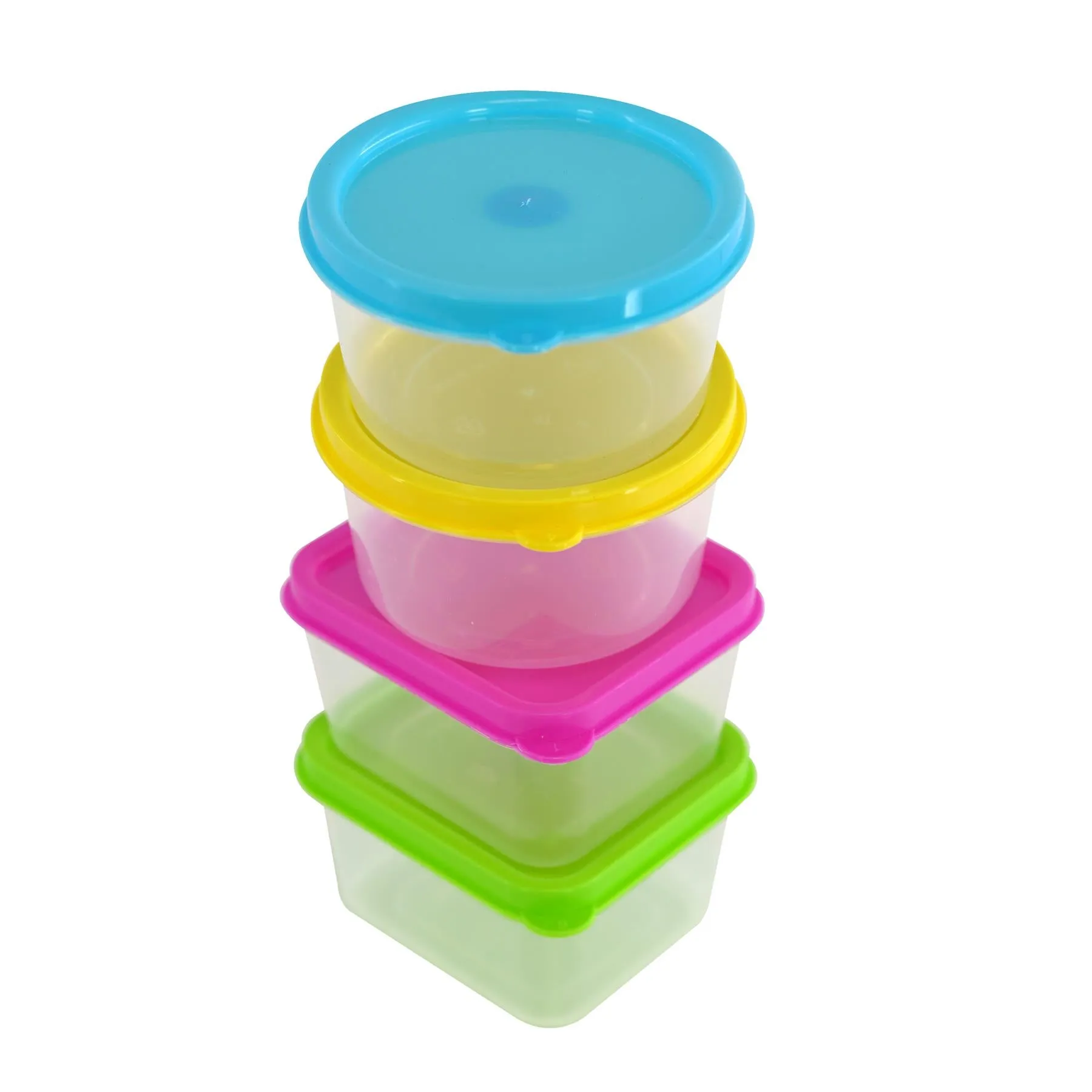 Set of 4 Mini Food Storage Containers with Lids