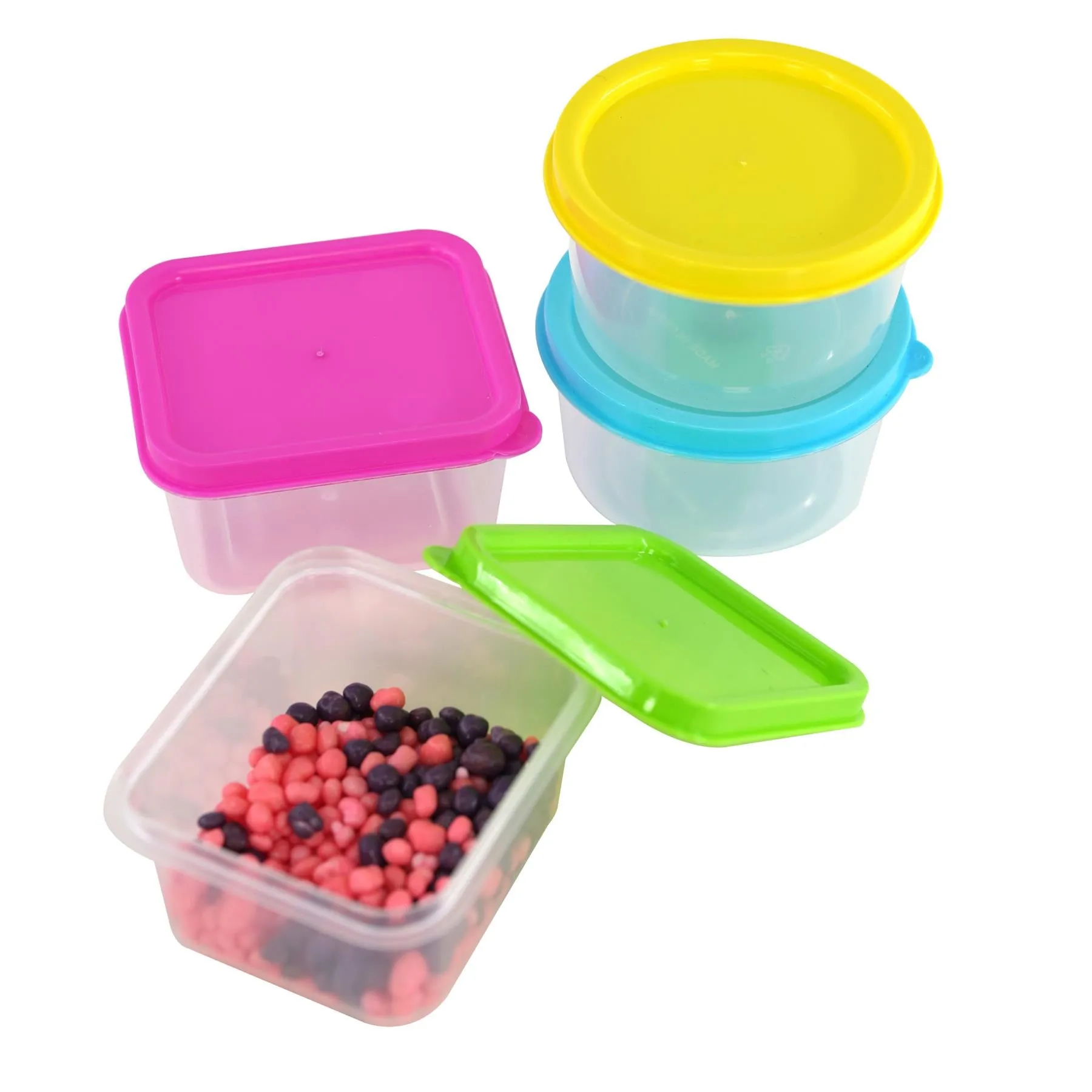 Set of 4 Mini Food Storage Containers with Lids