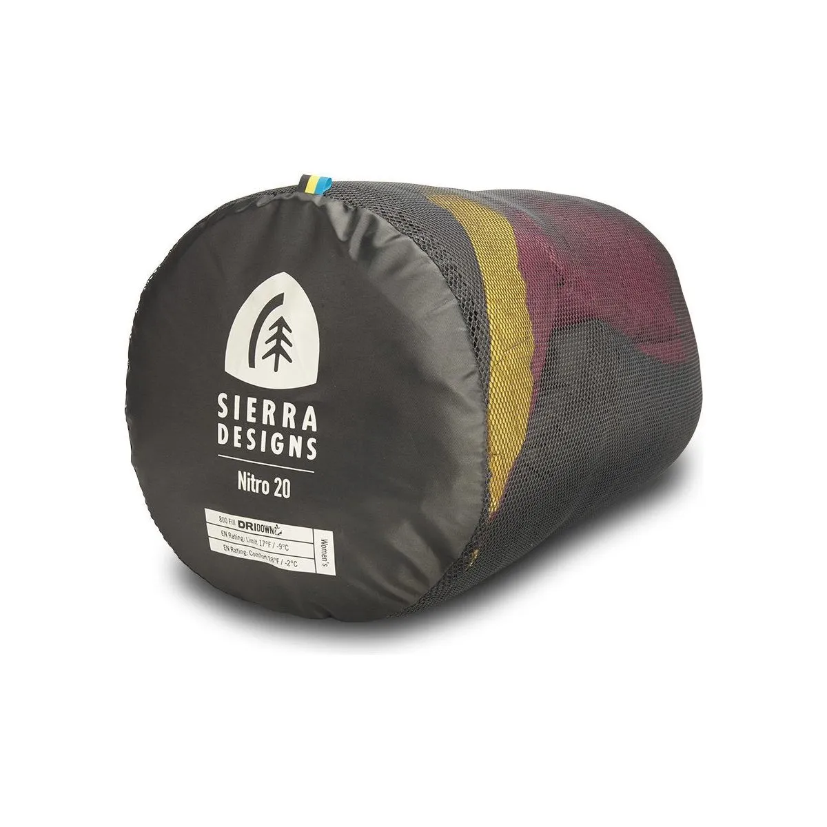 Sierra Designs Women's Nitro 800F 20° Degree Down Sleeping Bag - Sangria