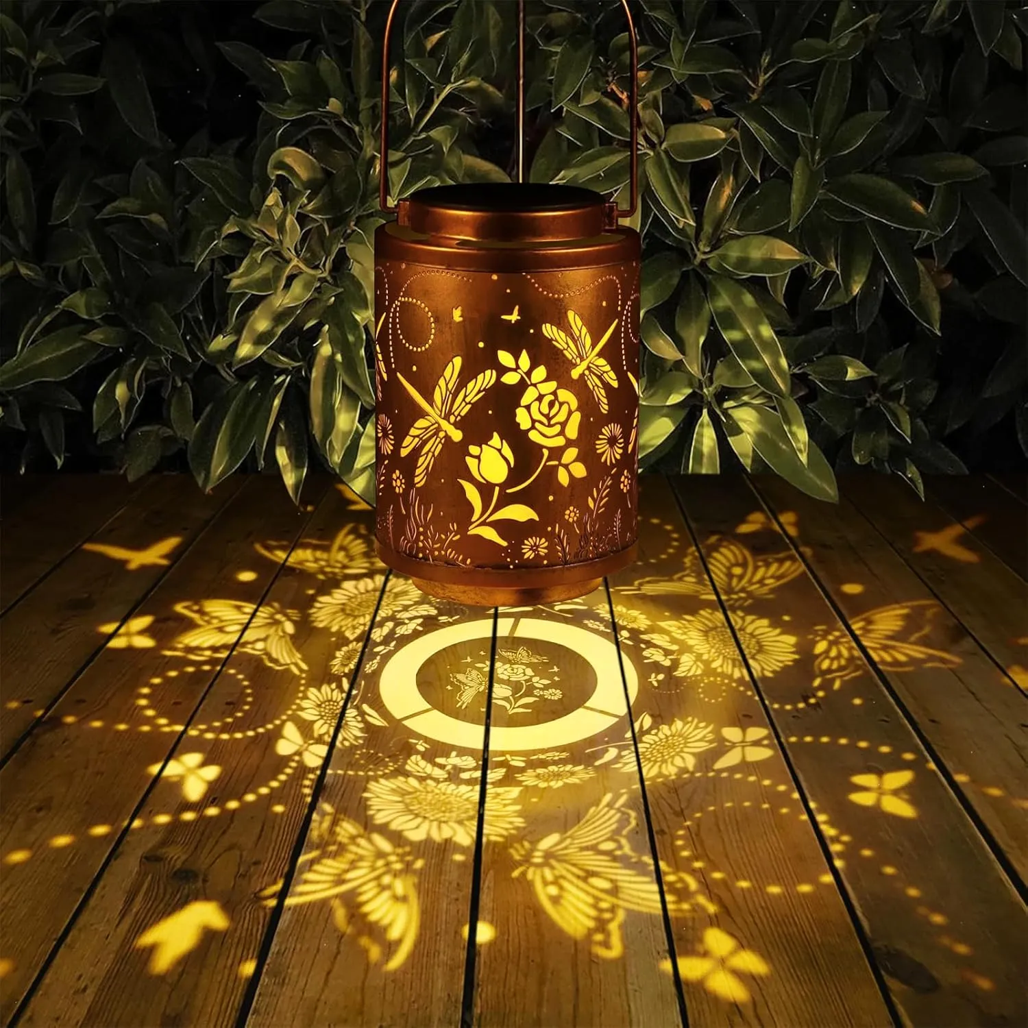 Solar Lanterns with LED Lights – Waterproof Garden Decor for Patio, Yard & Pathway – Christmas Gifts