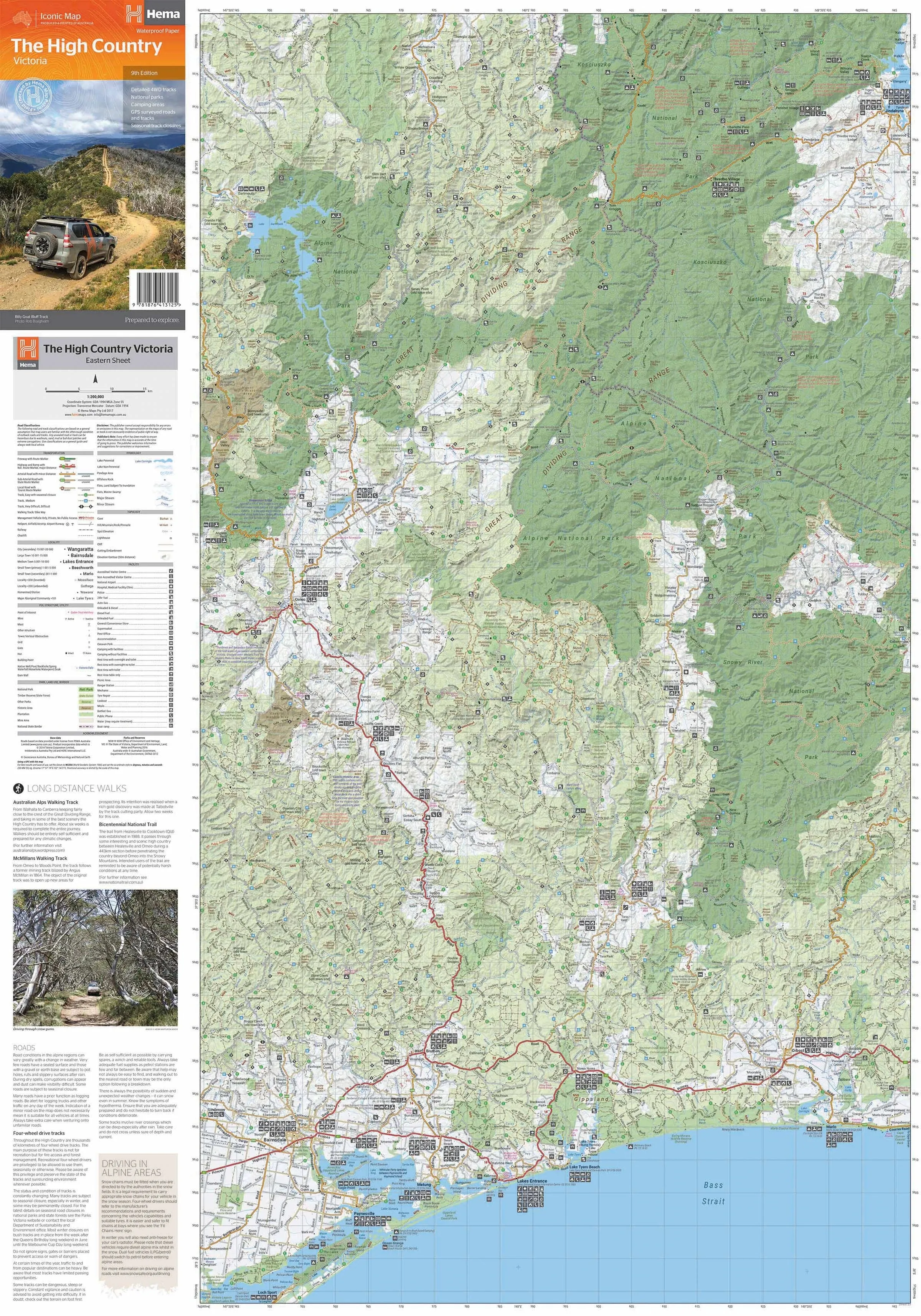 The High Country Victoria Map Hema