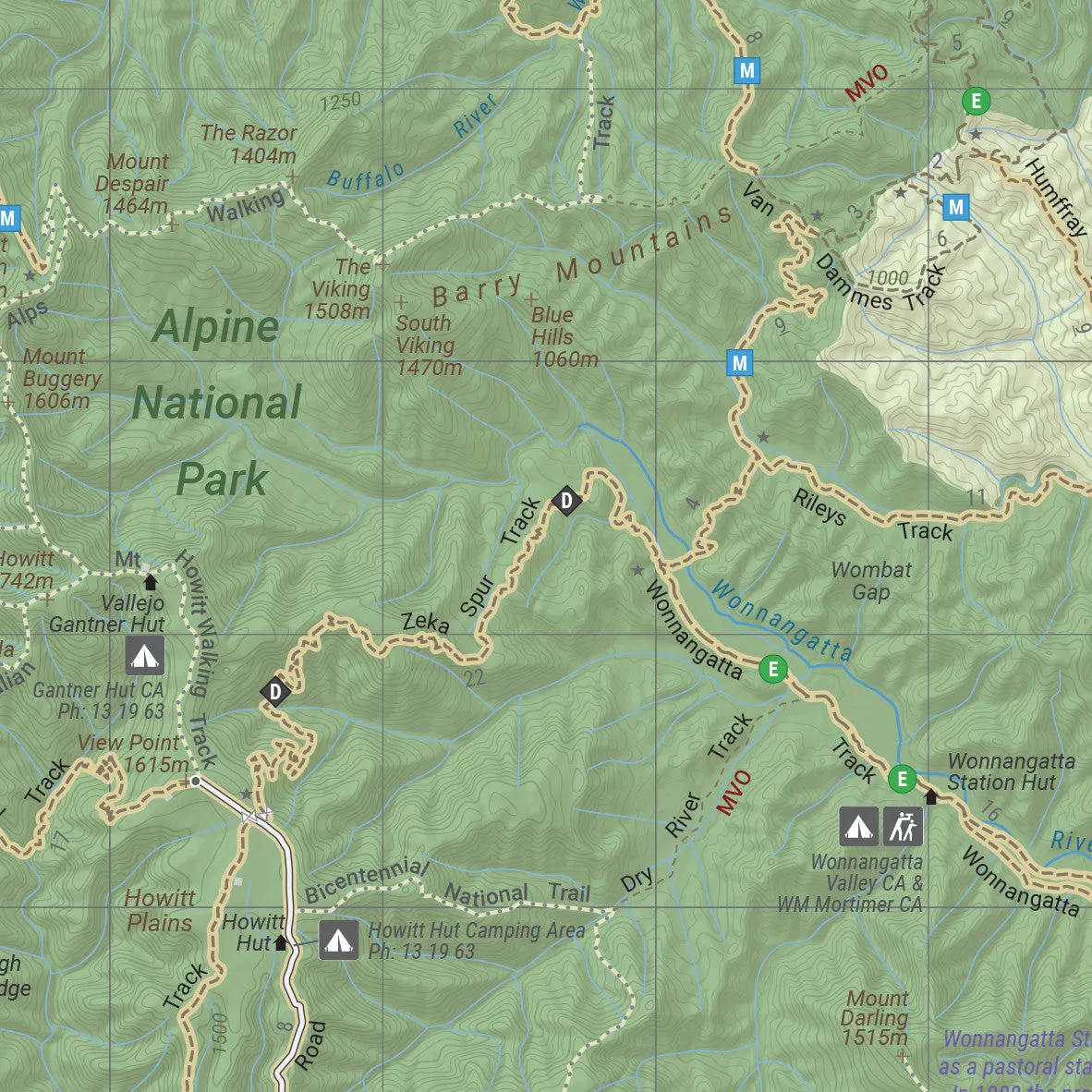 The High Country Victoria Map Hema