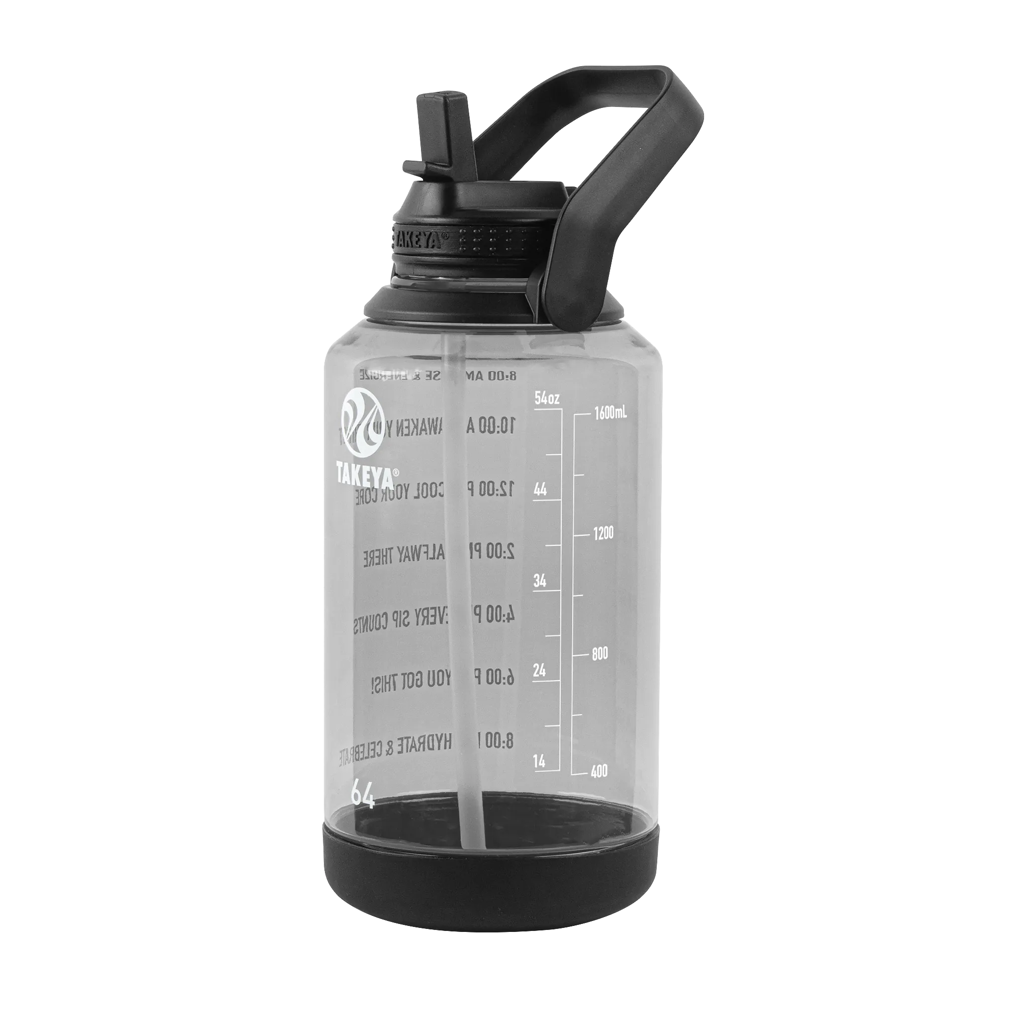 Tritan Motivational Water Bottle with Straw Lid