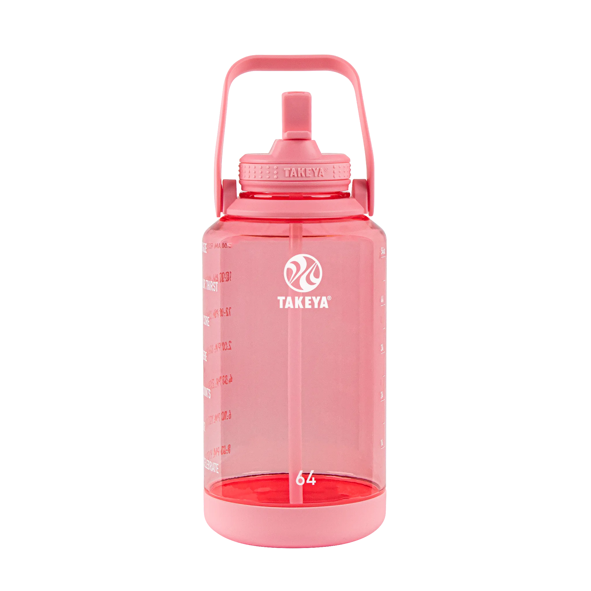 Tritan Motivational Water Bottle with Straw Lid