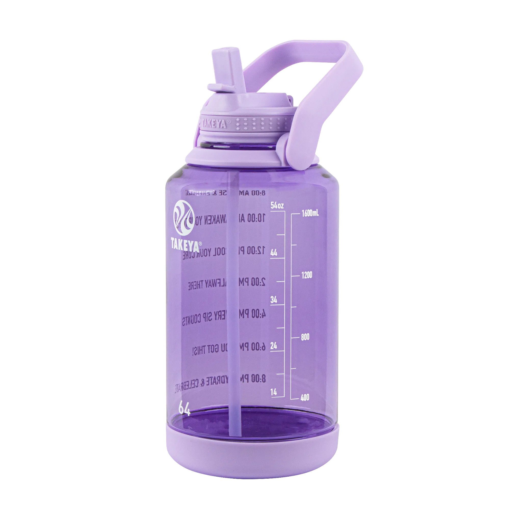 Tritan Motivational Water Bottle with Straw Lid