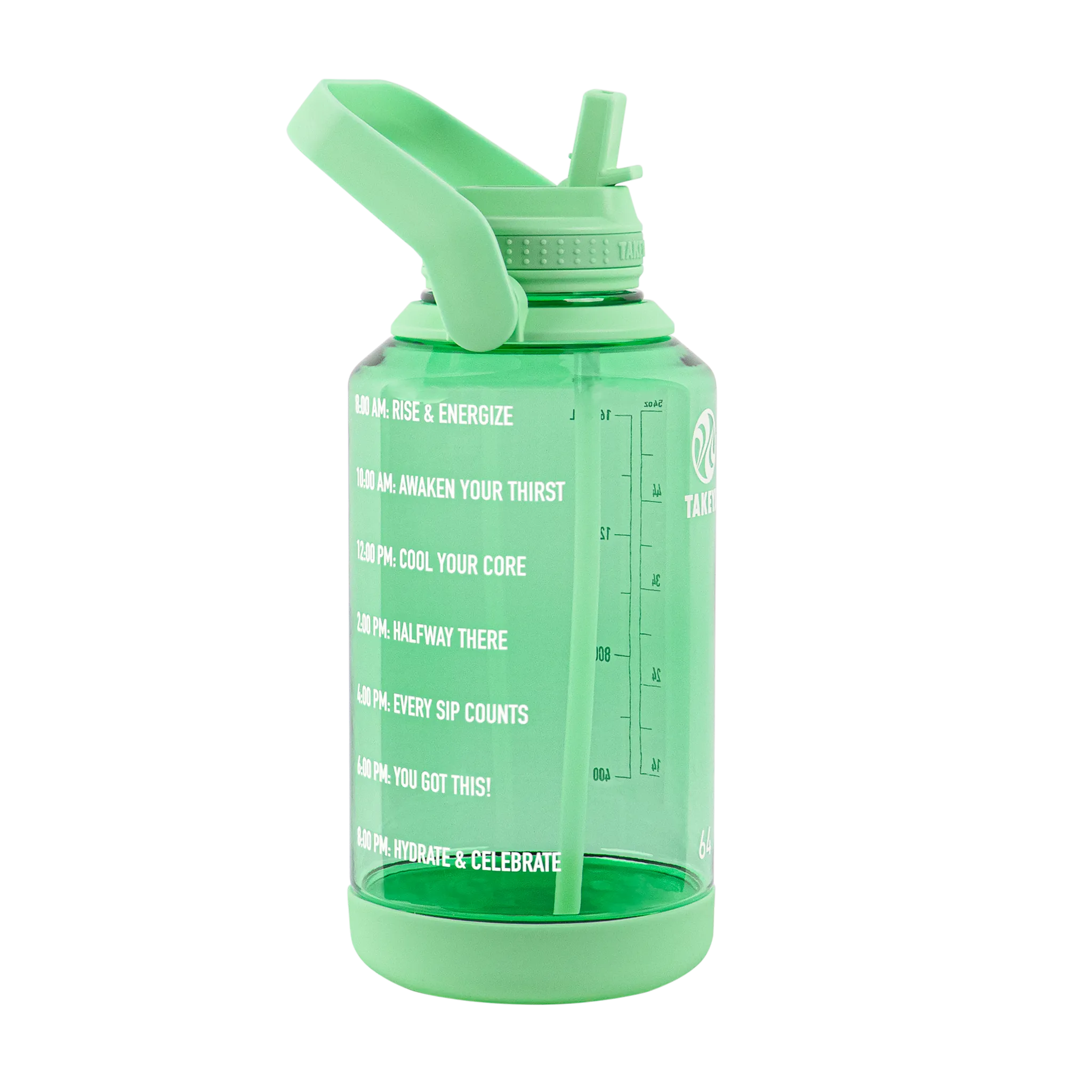 Tritan Motivational Water Bottle with Straw Lid