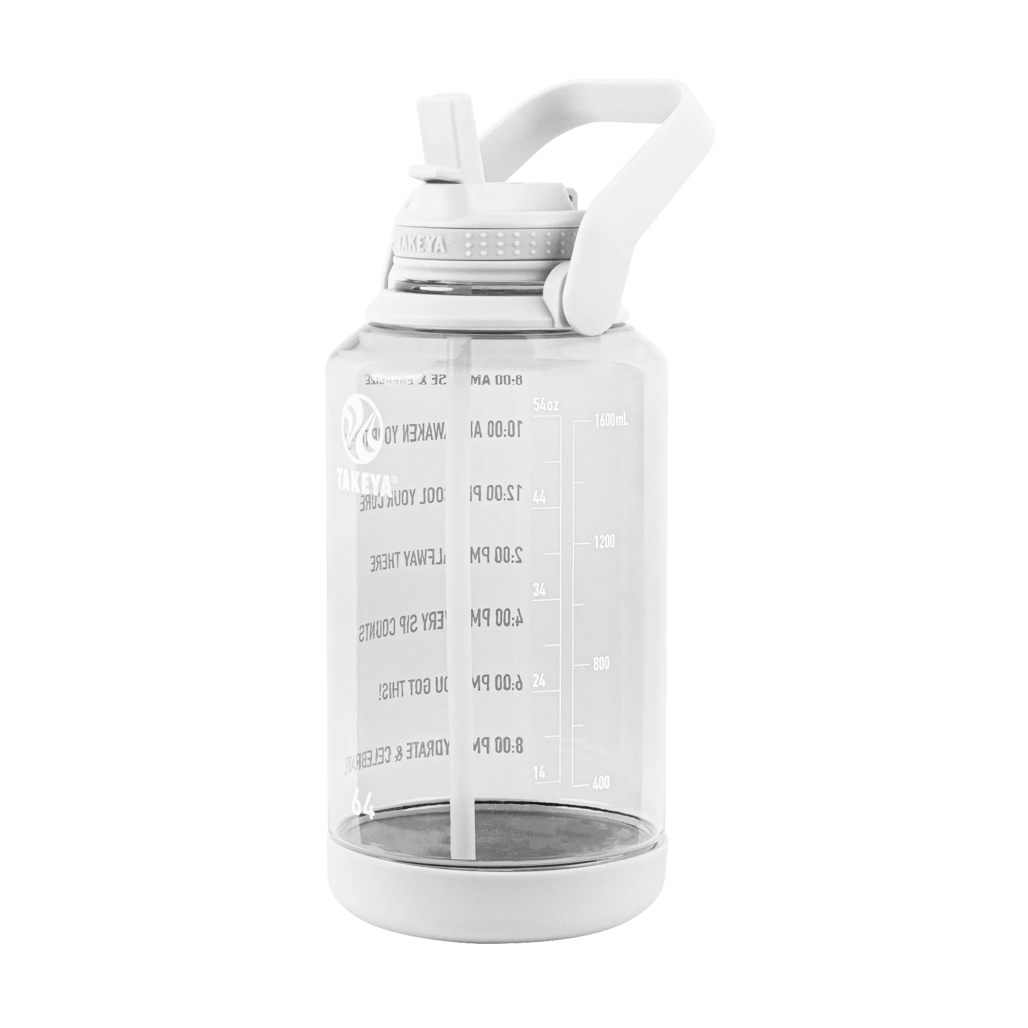 Tritan Motivational Water Bottle with Straw Lid