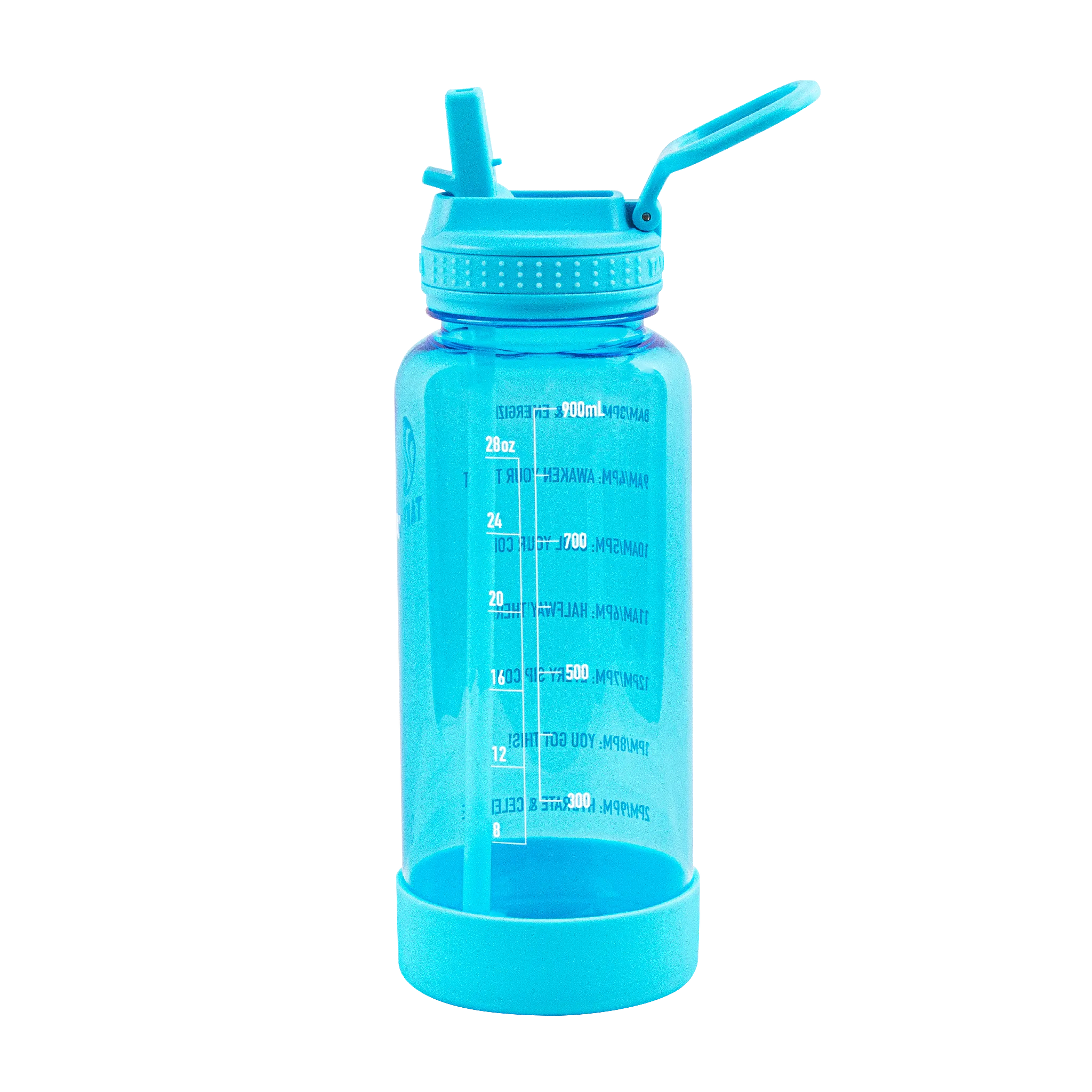 Tritan Motivational Water Bottle with Straw Lid