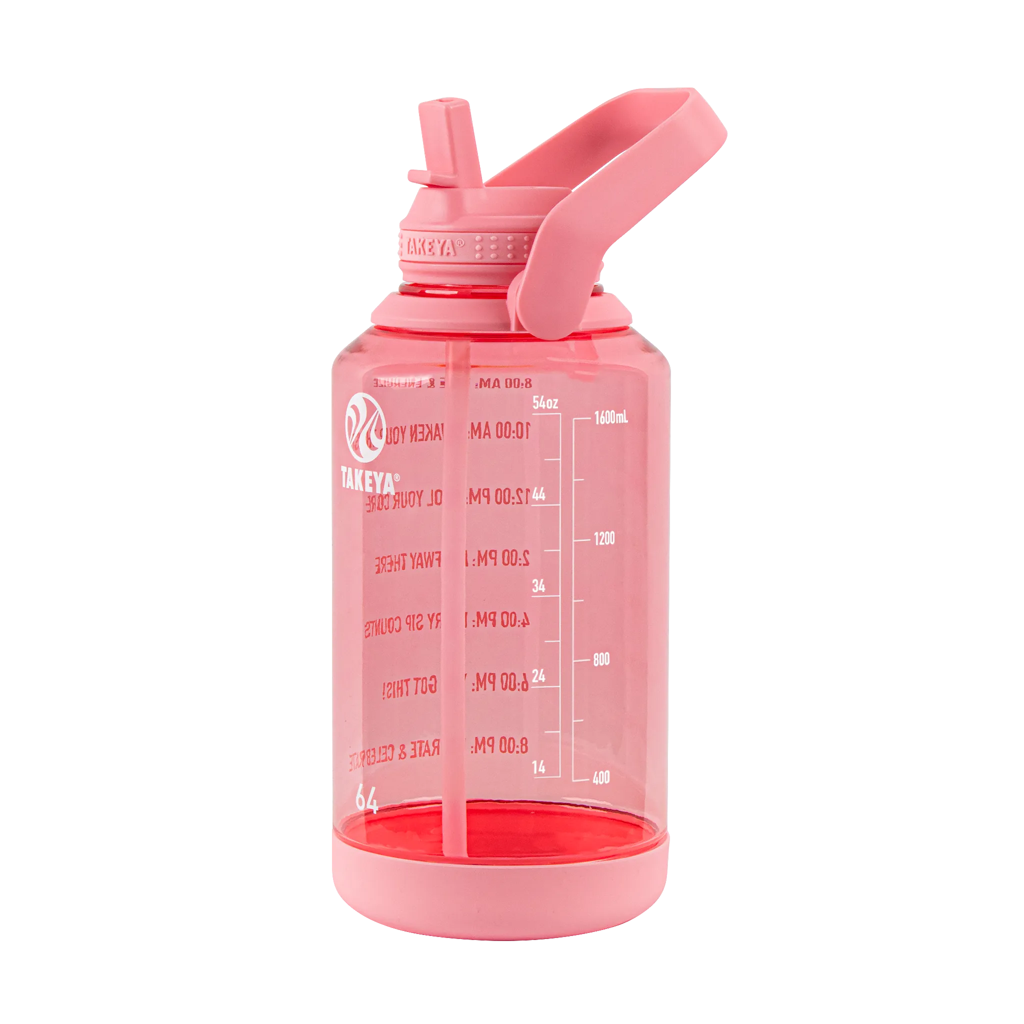 Tritan Motivational Water Bottle with Straw Lid