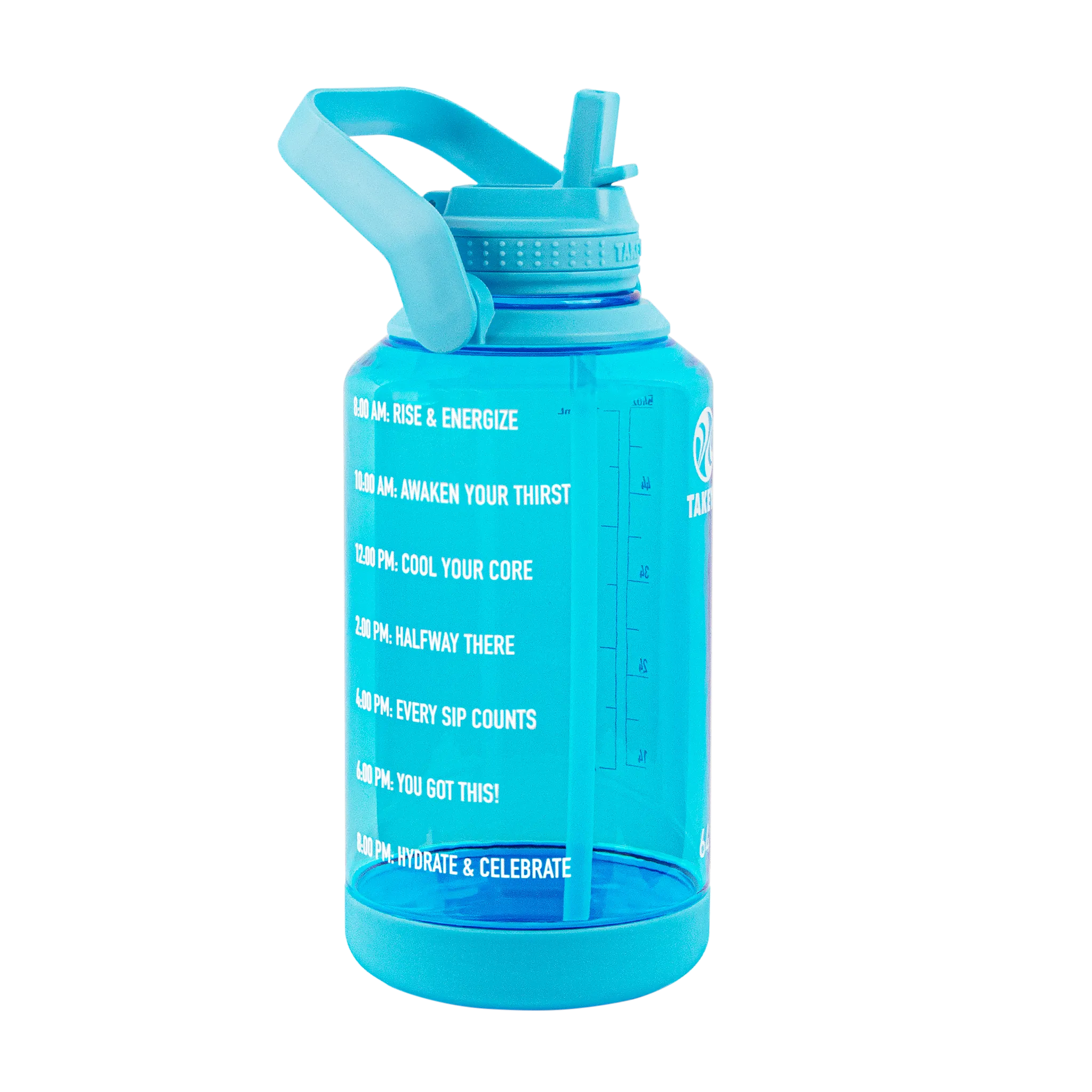 Tritan Motivational Water Bottle with Straw Lid