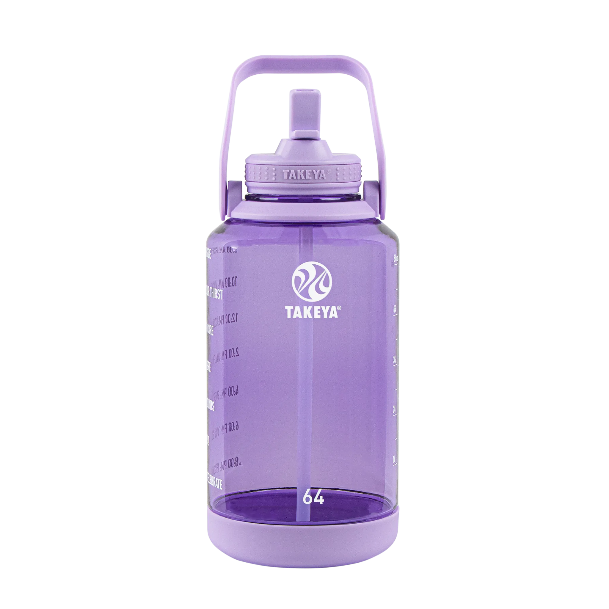 Tritan Motivational Water Bottle with Straw Lid