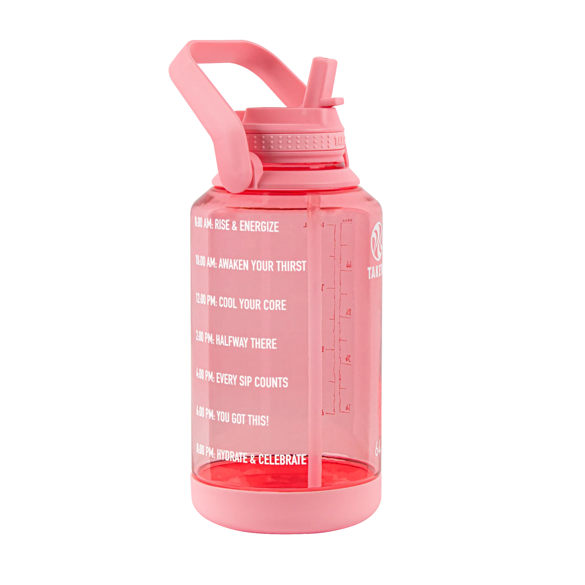 Tritan Motivational Water Bottle with Straw Lid