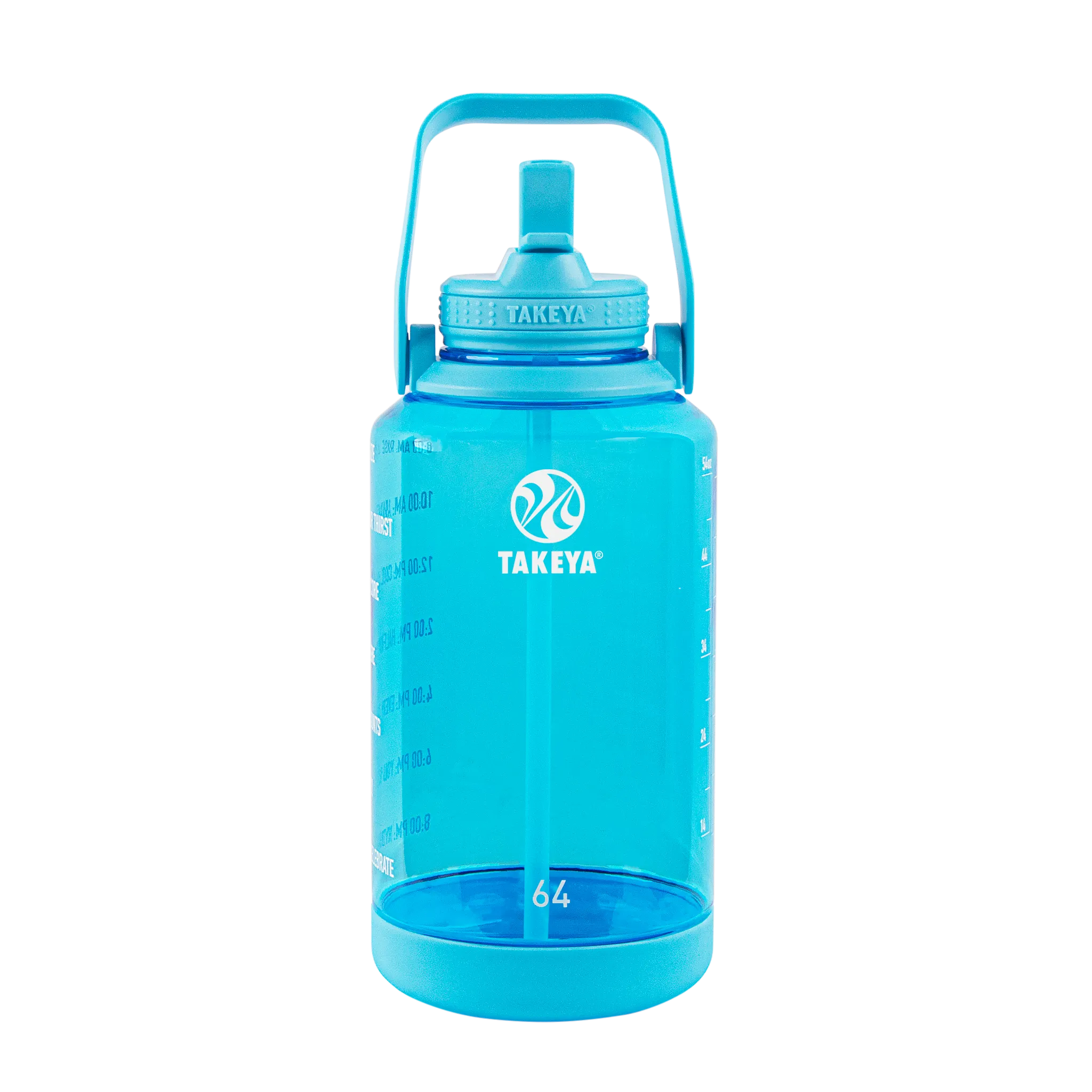 Tritan Motivational Water Bottle with Straw Lid