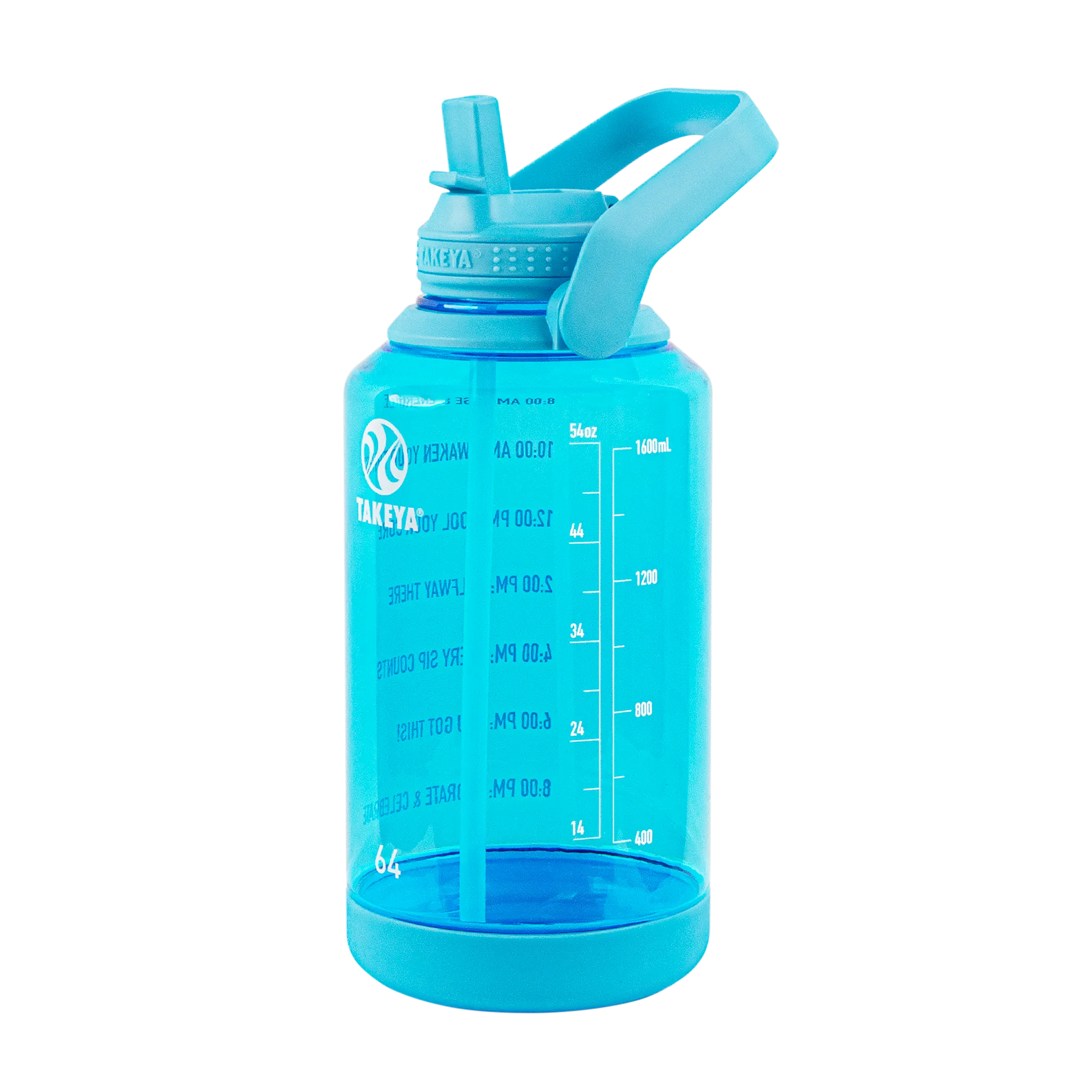 Tritan Motivational Water Bottle with Straw Lid