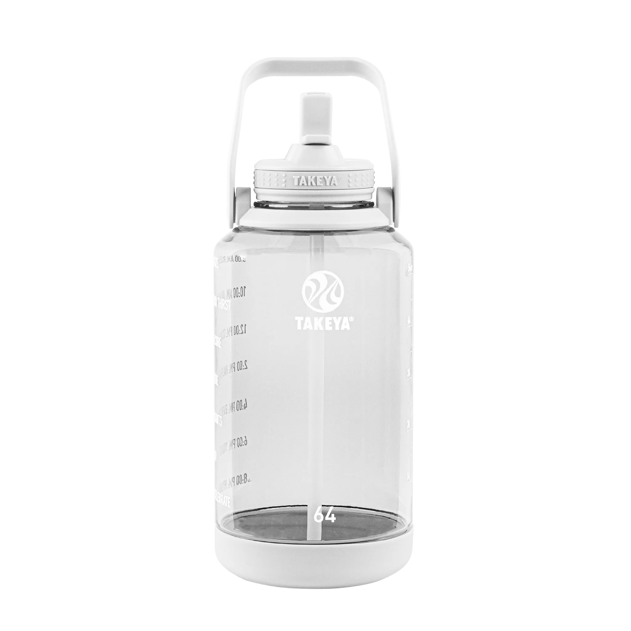 Tritan Motivational Water Bottle with Straw Lid