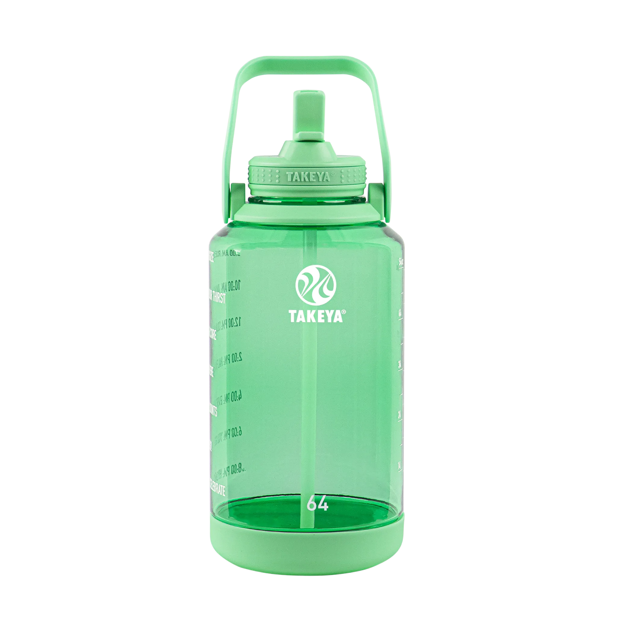 Tritan Motivational Water Bottle with Straw Lid